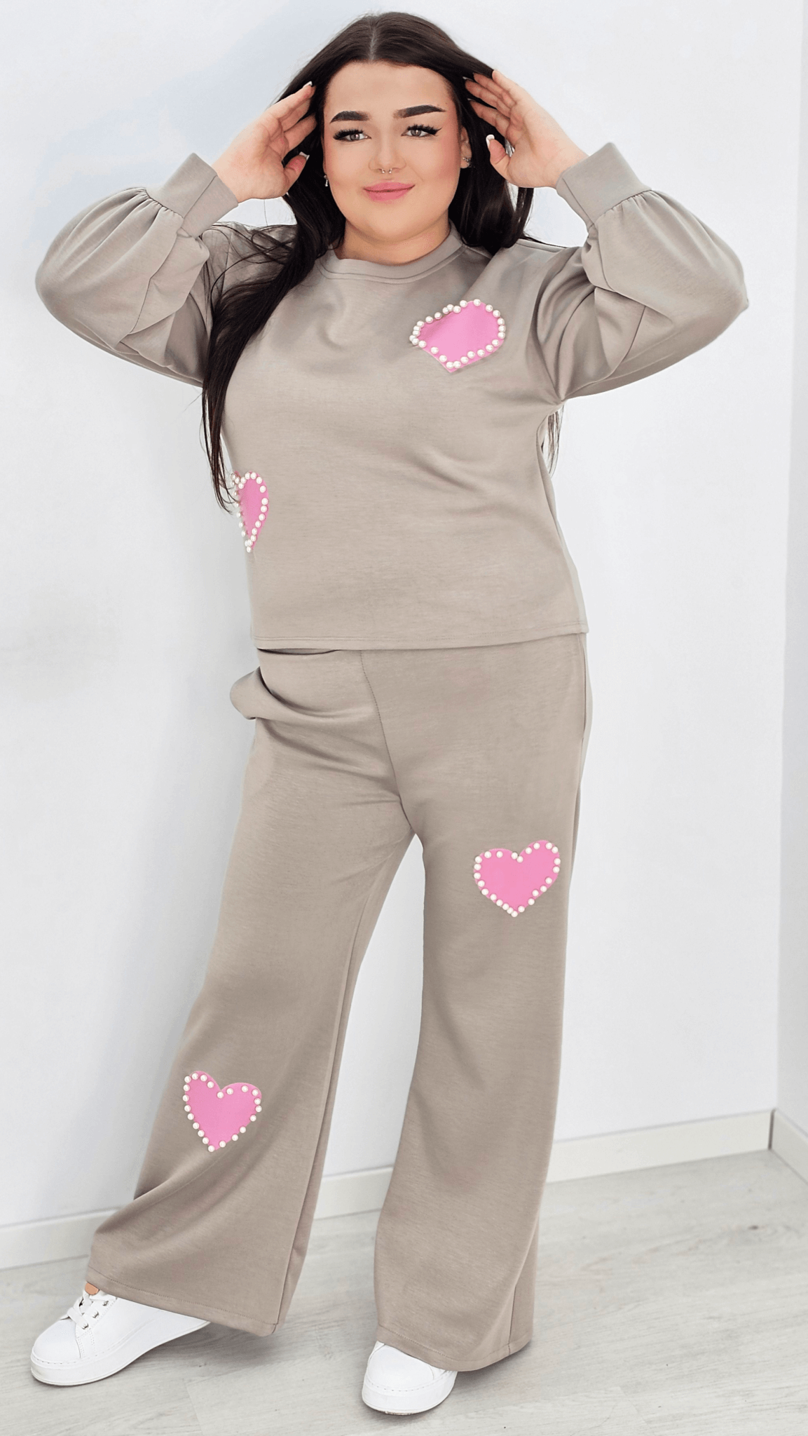 Dresy premium z perłowymi zdobieniami - fango Stylowa XL