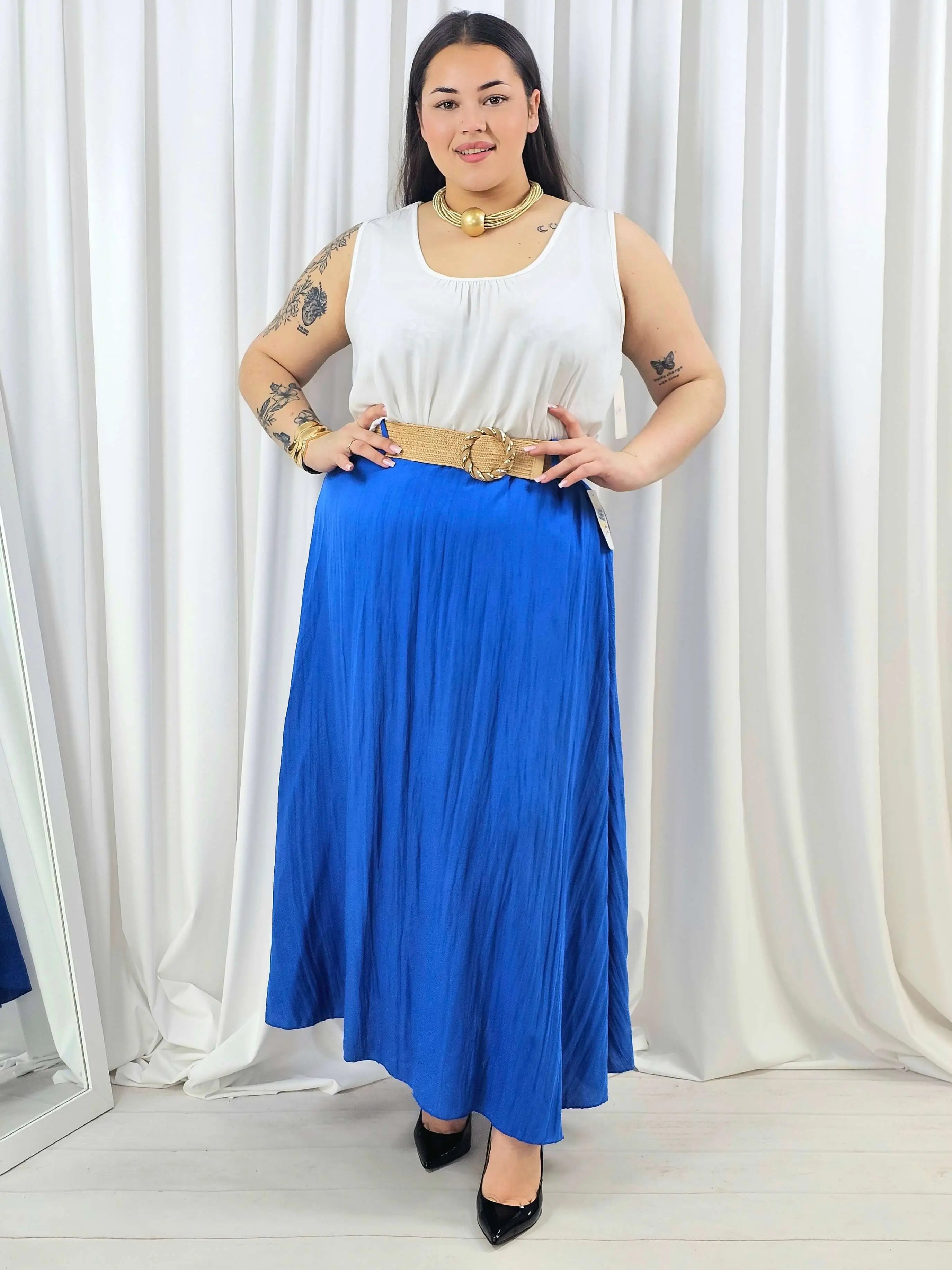 Elegancka i wygodna spódnica midi- kilka kolorów Stylowa XL