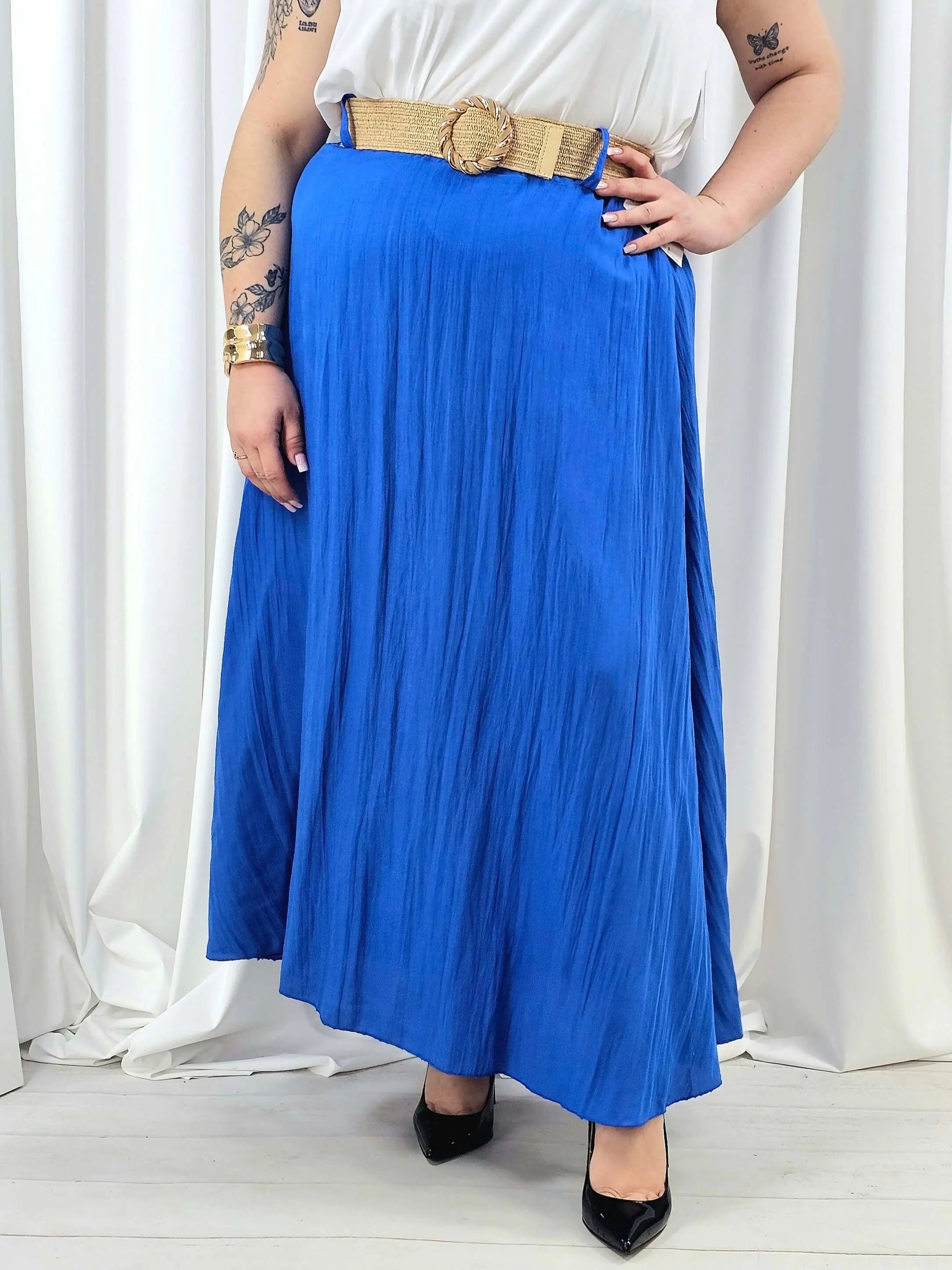 Elegancka i wygodna spódnica midi- kilka kolorów Stylowa XL