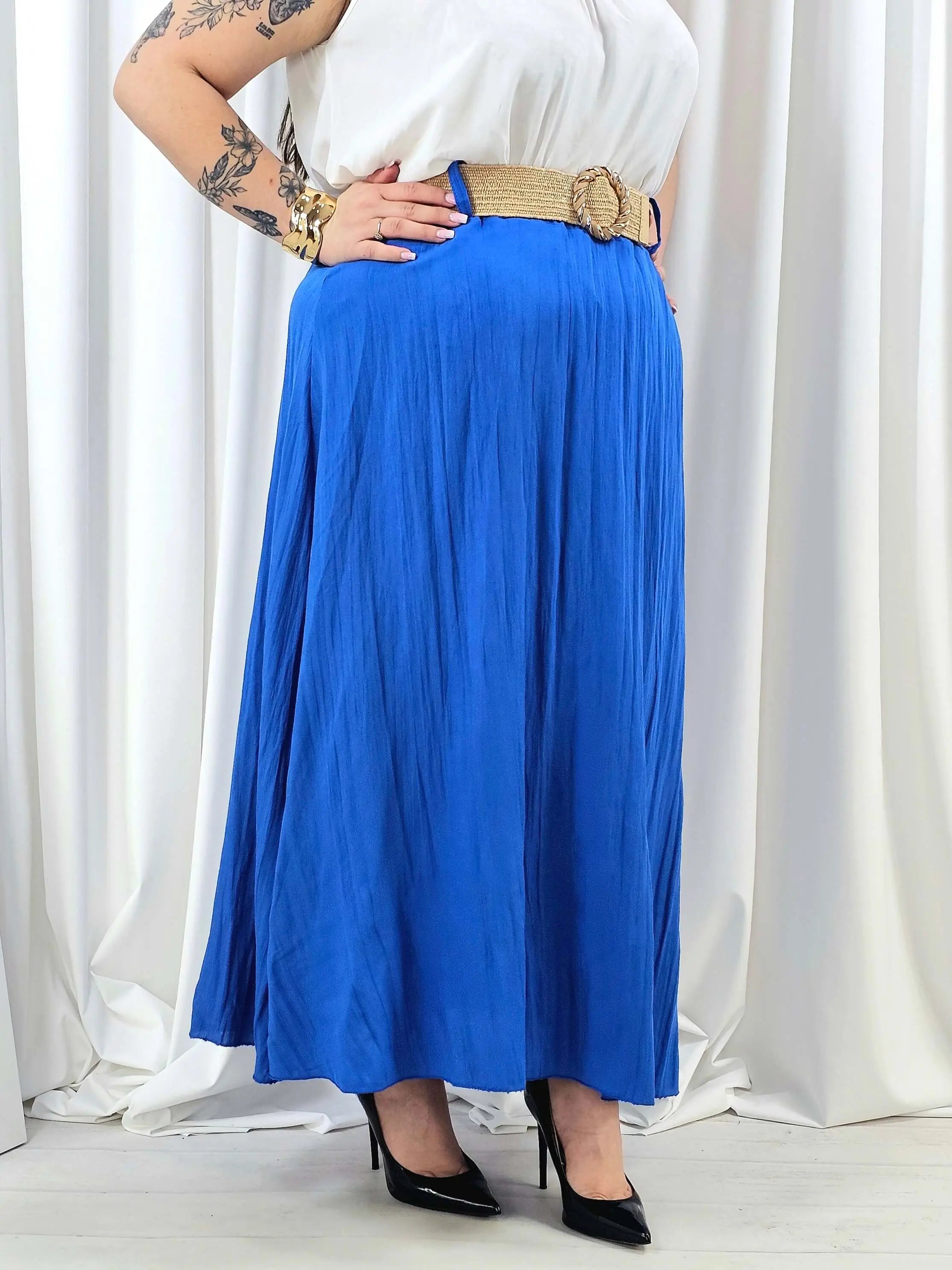 Elegancka i wygodna spódnica midi- kilka kolorów Stylowa XL