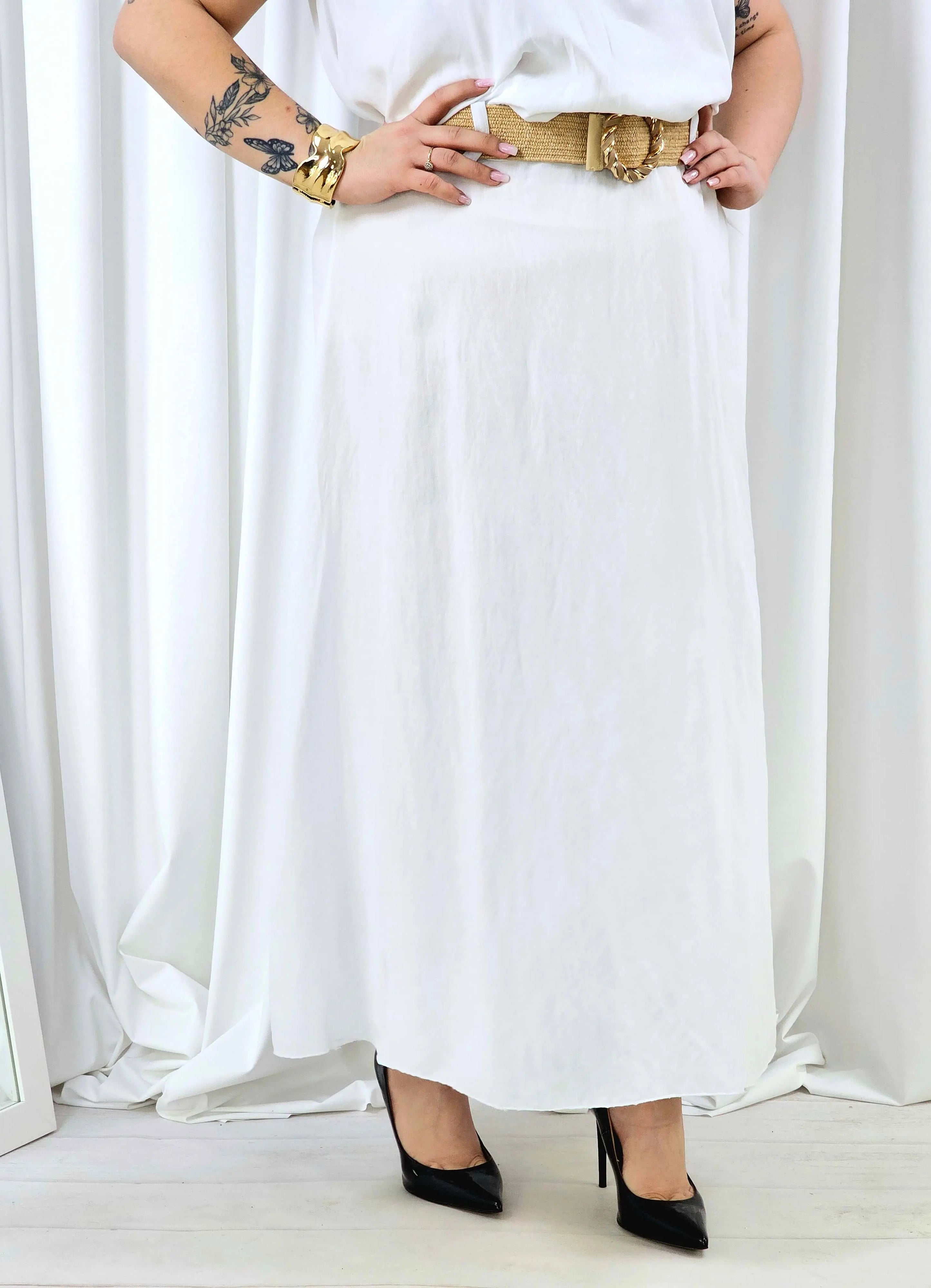 Elegancka i wygodna spódnica midi- kilka kolorów Stylowa XL