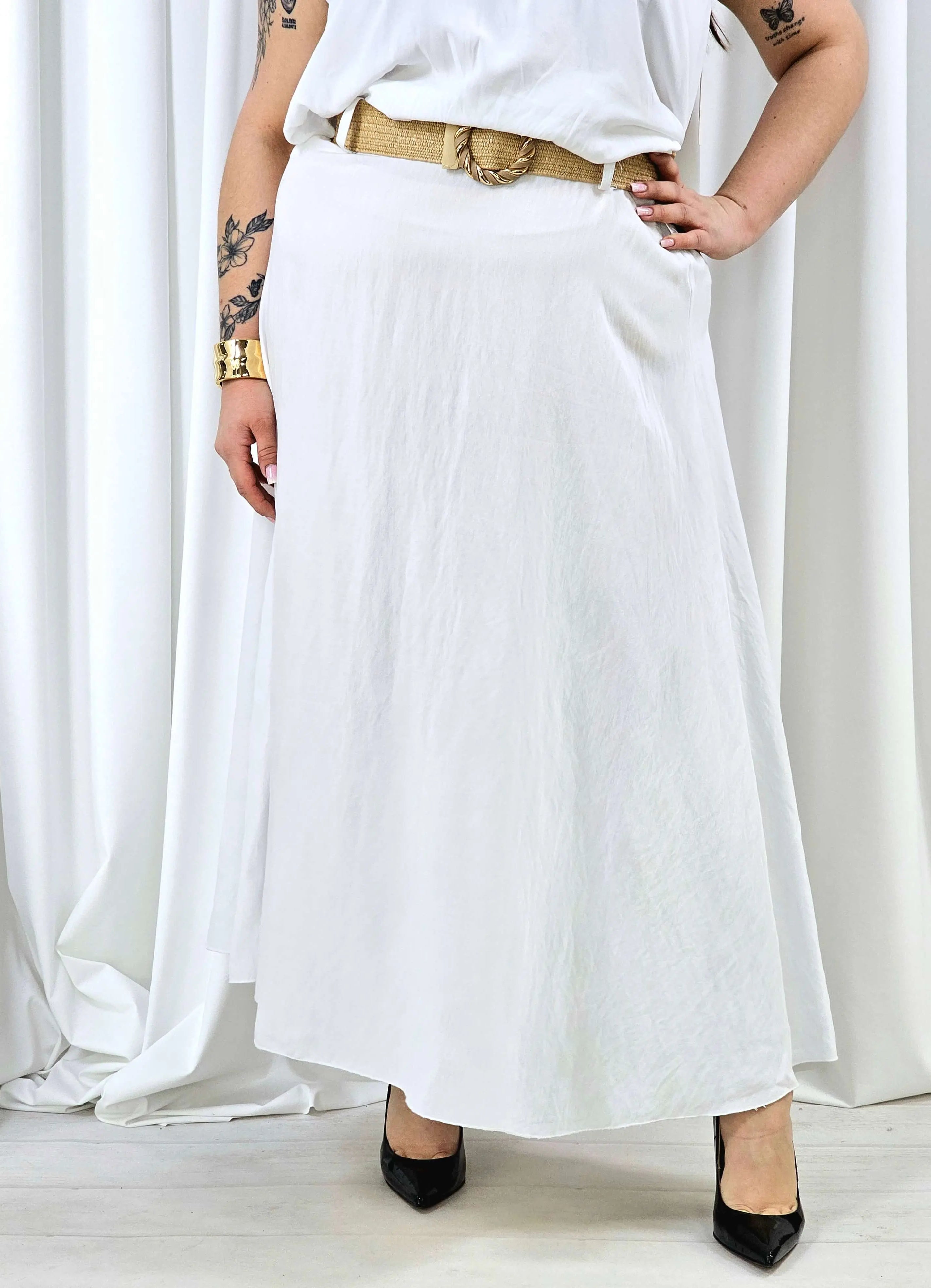 Elegancka i wygodna spódnica midi- kilka kolorów Stylowa XL