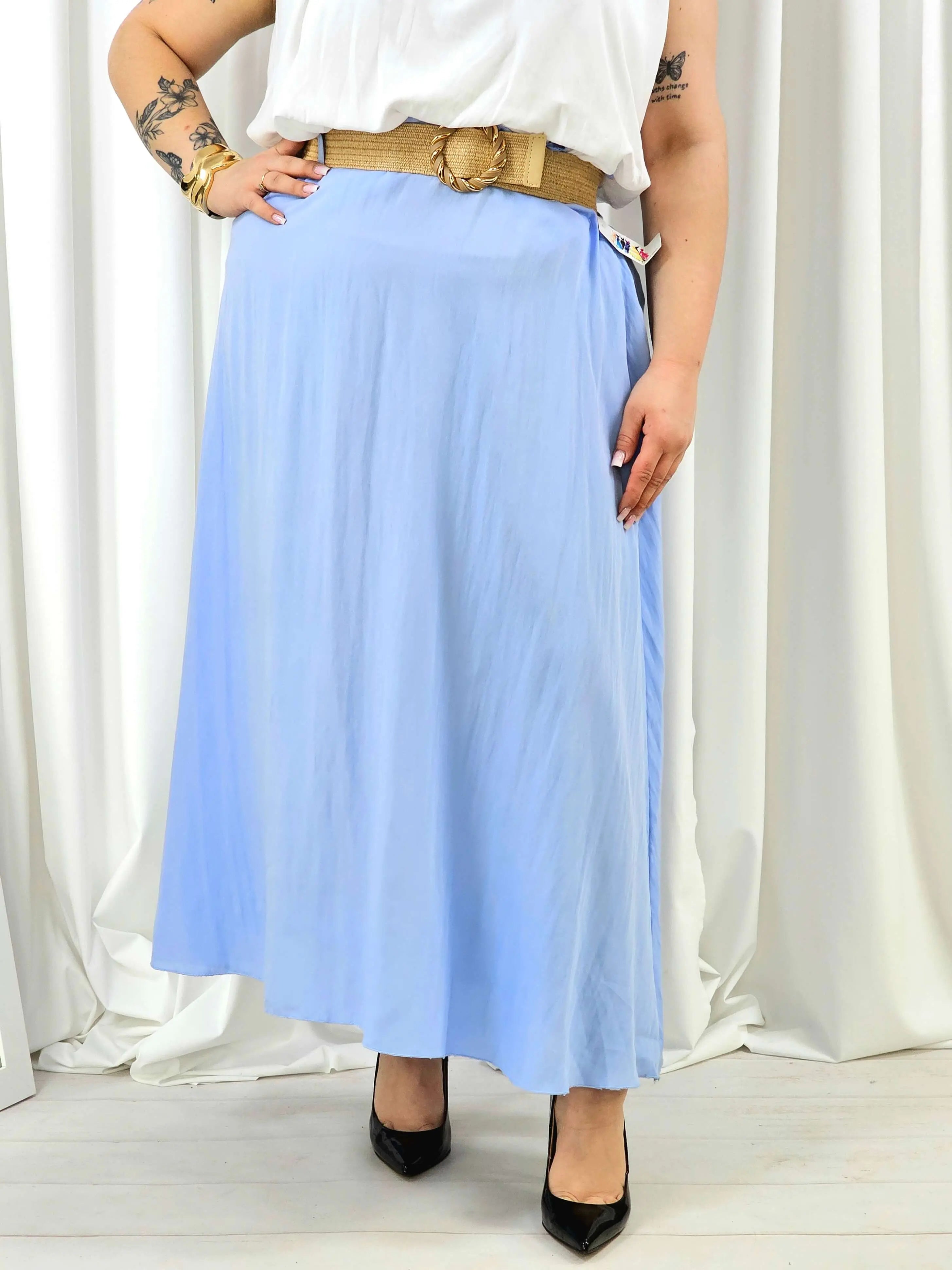 Elegancka i wygodna spódnica midi- kilka kolorów Stylowa XL