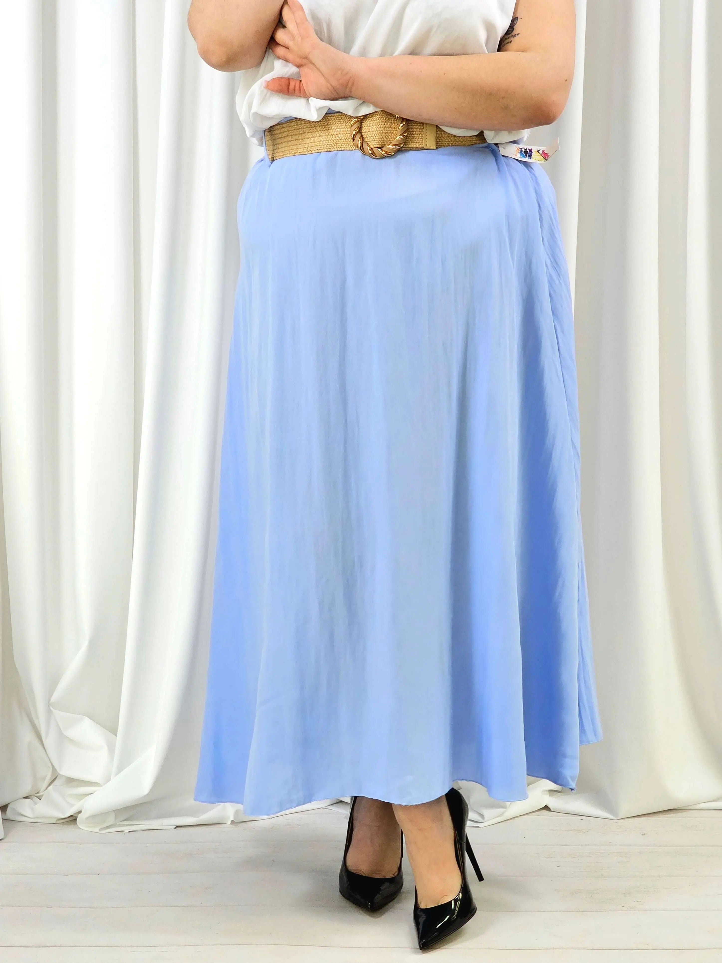 Elegancka i wygodna spódnica midi- kilka kolorów Stylowa XL