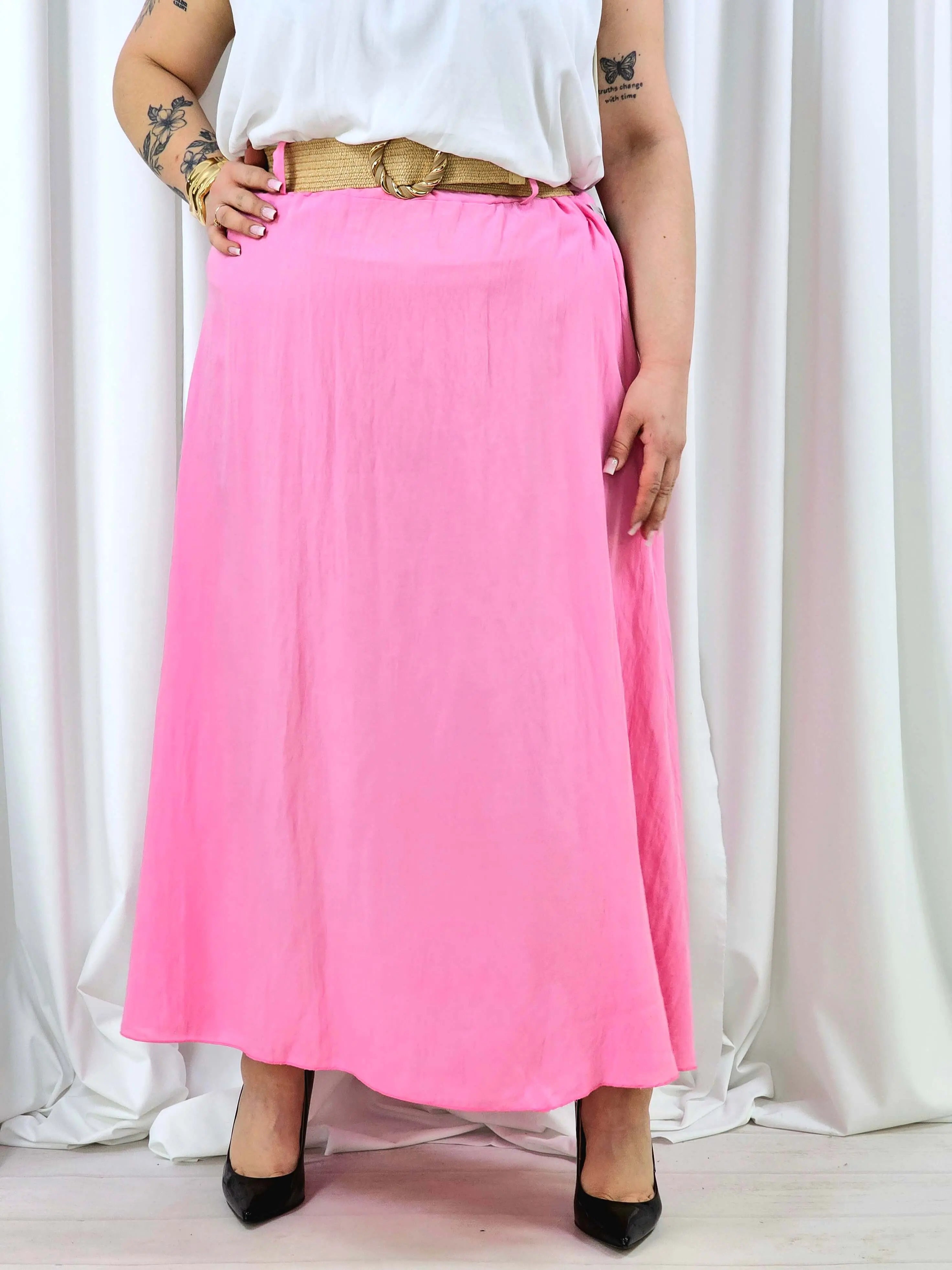 Elegancka i wygodna spódnica midi- kilka kolorów Stylowa XL