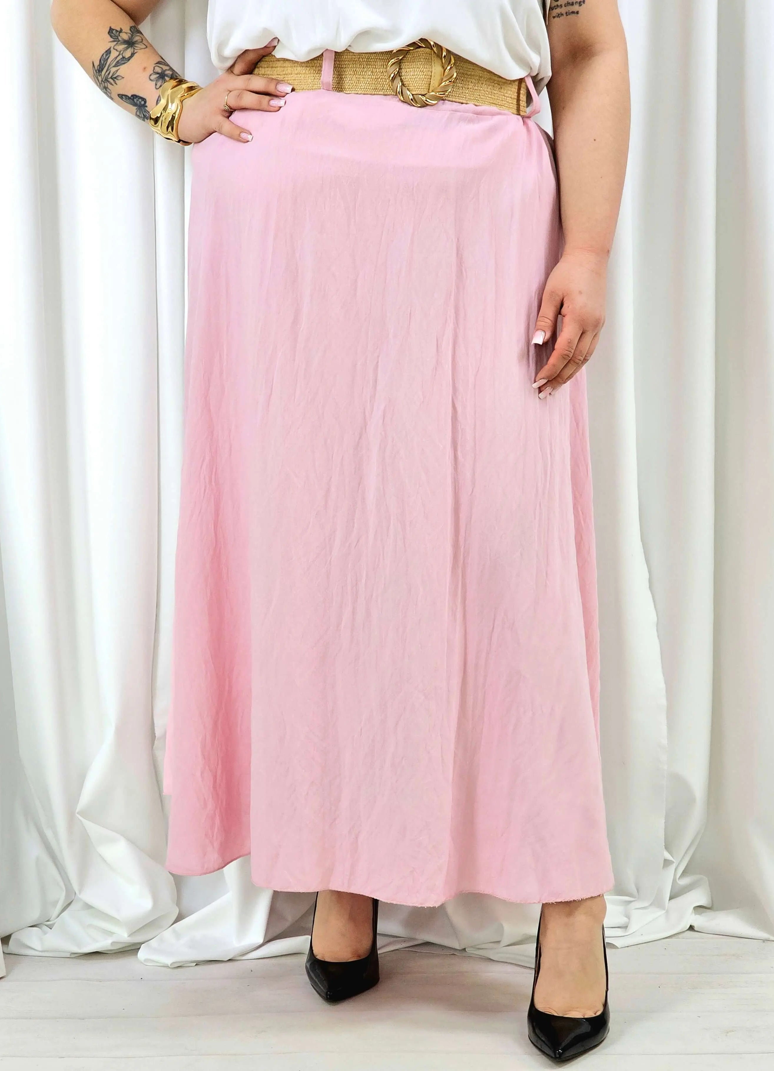 Elegancka i wygodna spódnica midi- kilka kolorów Stylowa XL