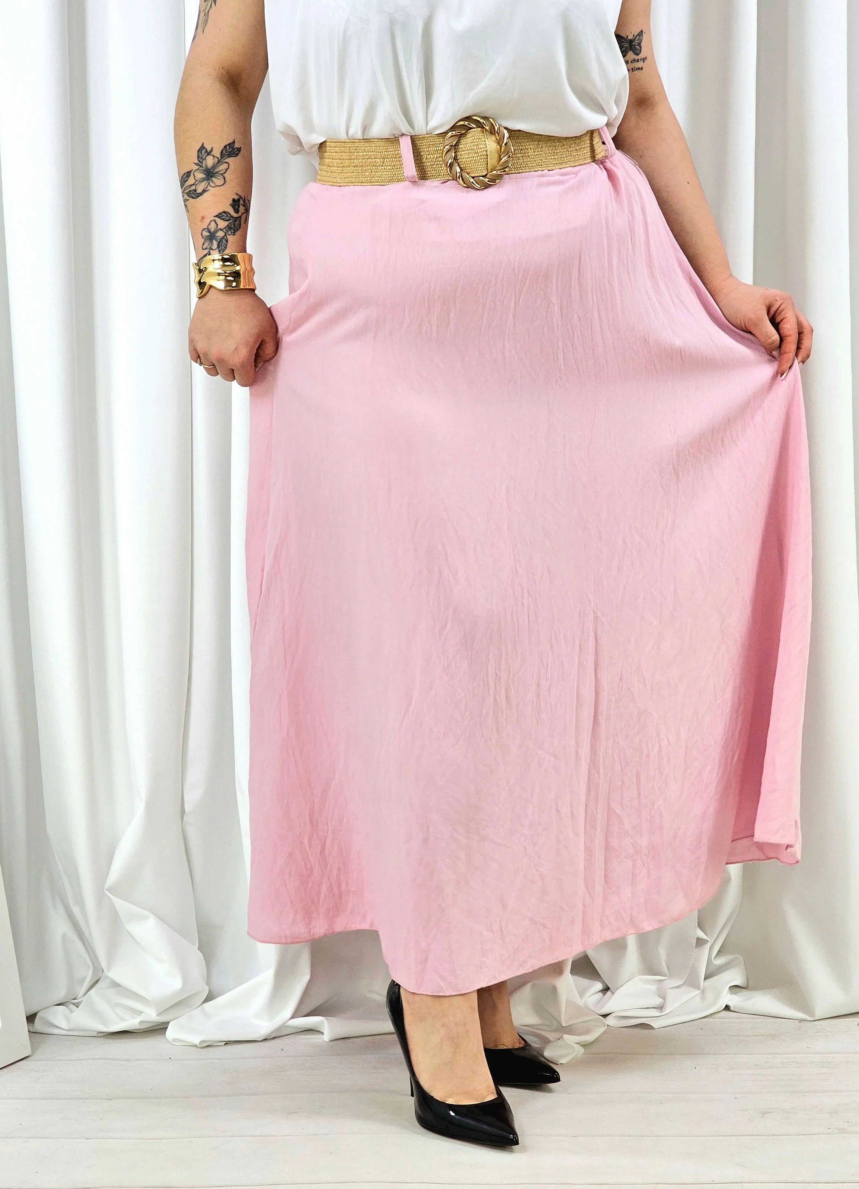 Elegancka i wygodna spódnica midi- kilka kolorów Stylowa XL