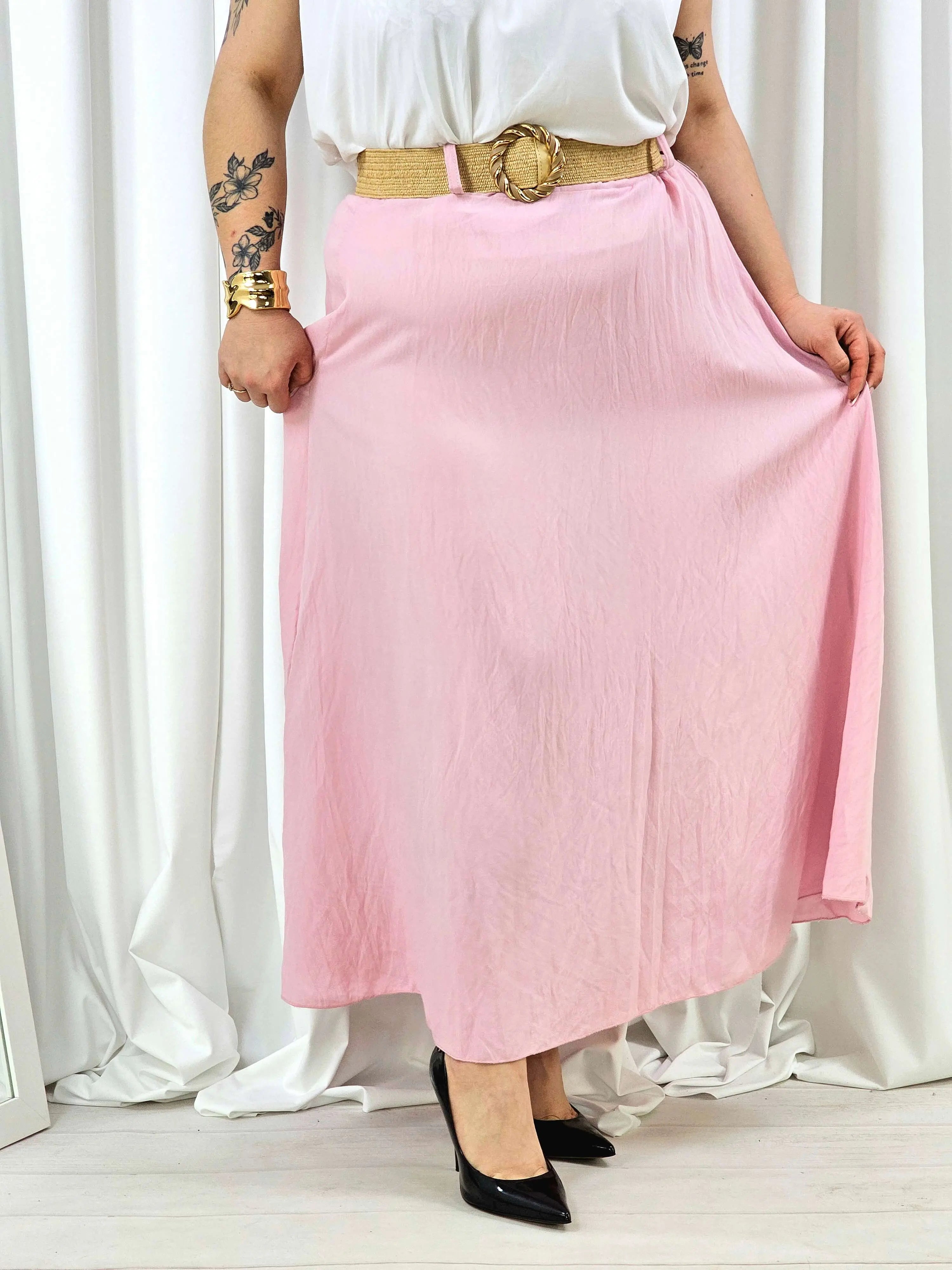 Elegancka i wygodna spódnica midi- kilka kolorów Stylowa XL