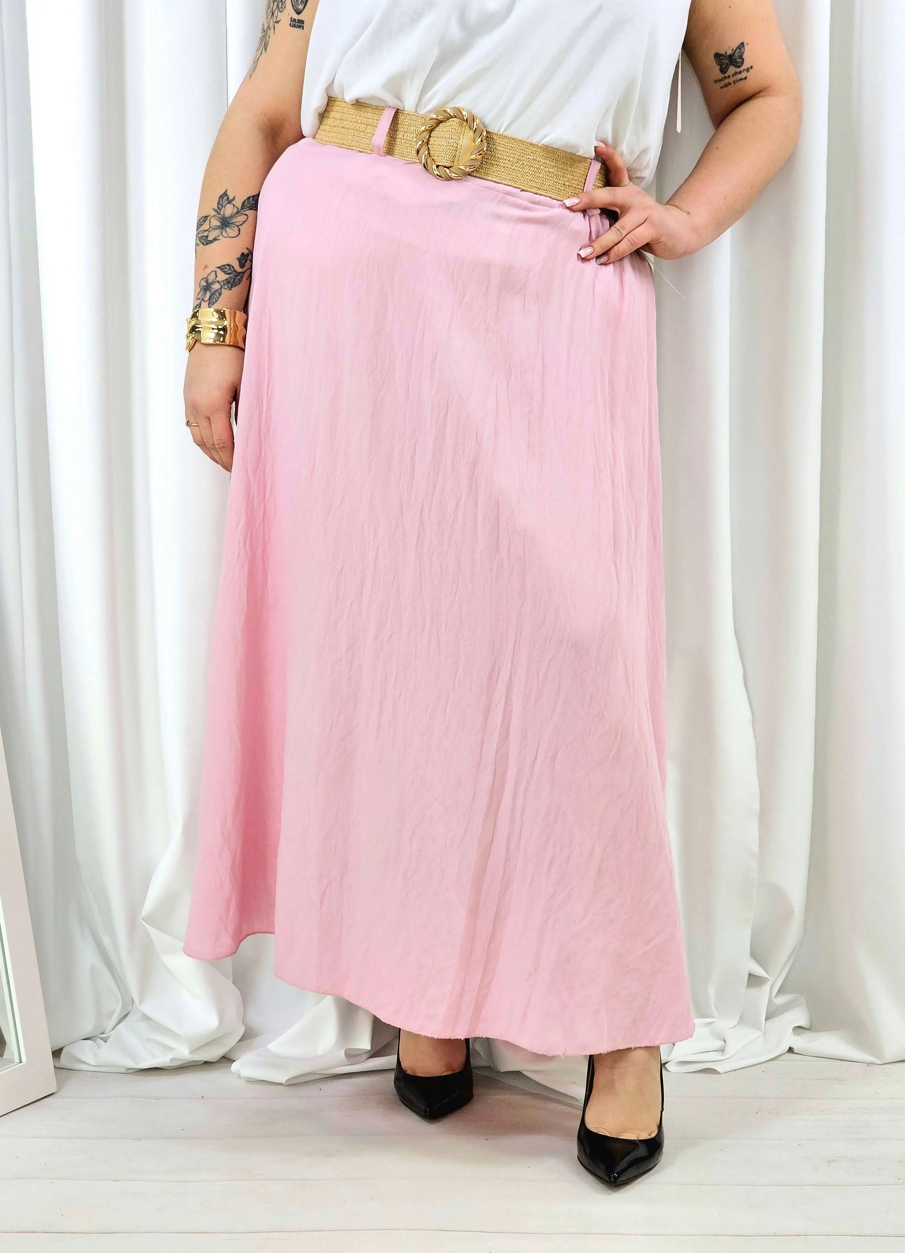 Elegancka i wygodna spódnica midi- kilka kolorów Stylowa XL
