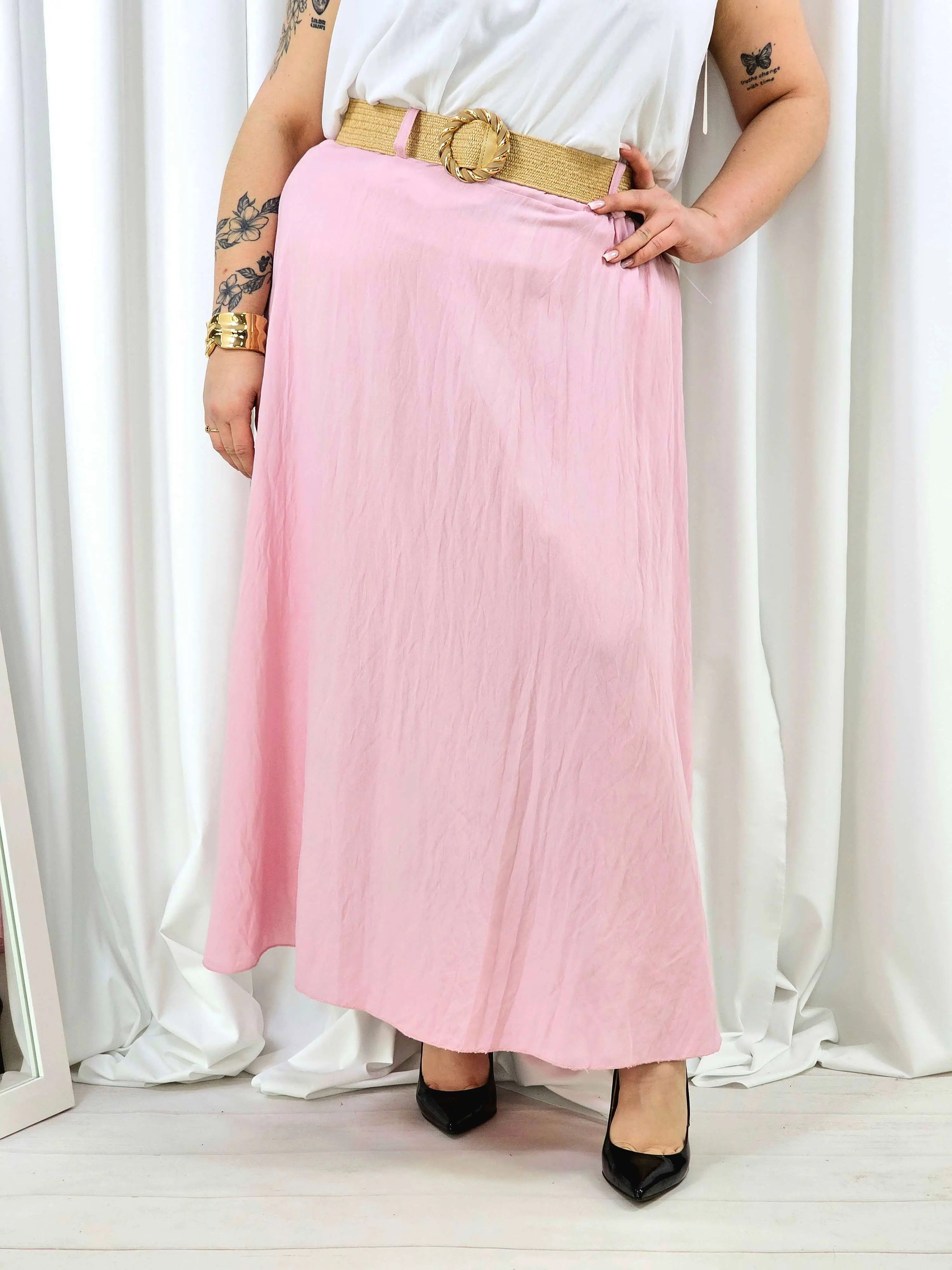 Elegancka i wygodna spódnica midi- kilka kolorów Stylowa XL