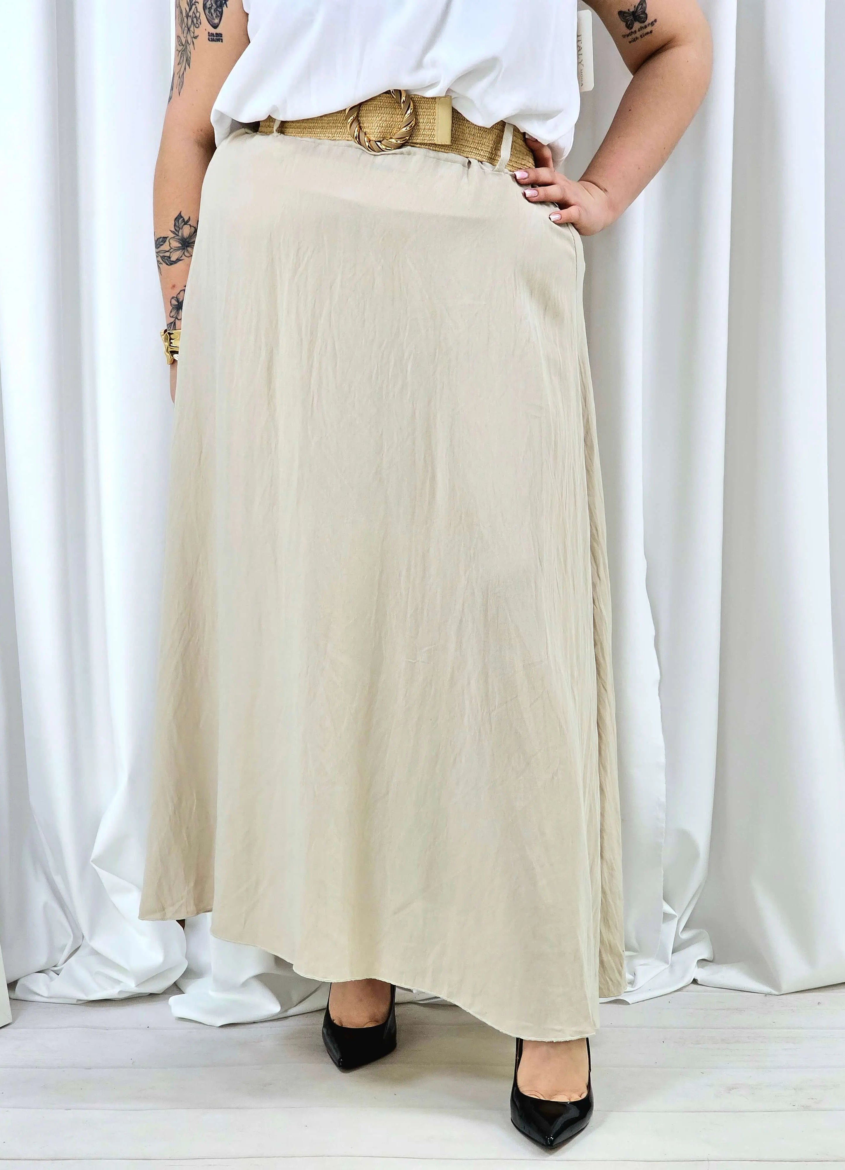 Elegancka i wygodna spódnica midi- kilka kolorów Stylowa XL