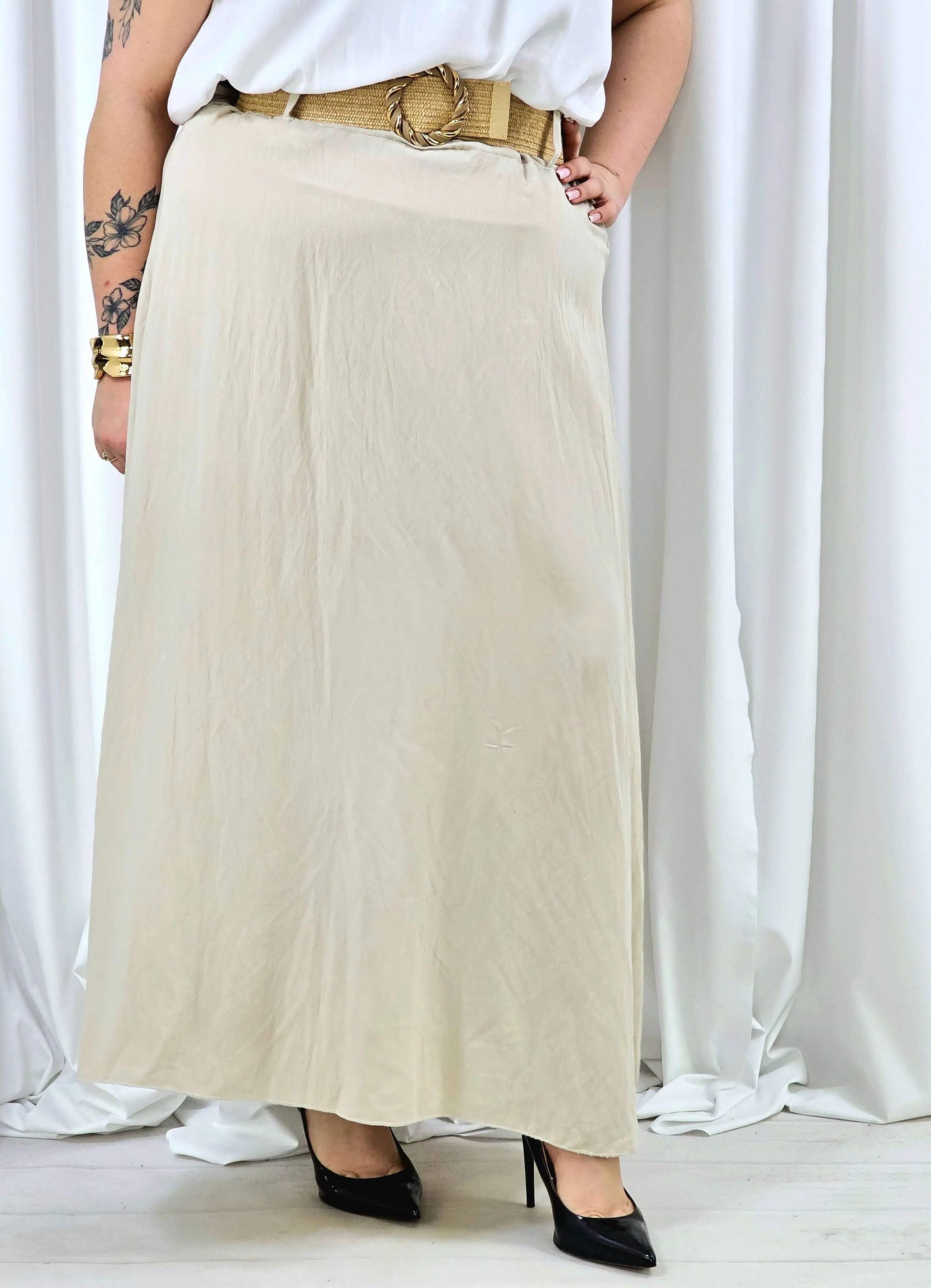 Elegancka i wygodna spódnica midi- kilka kolorów Stylowa XL