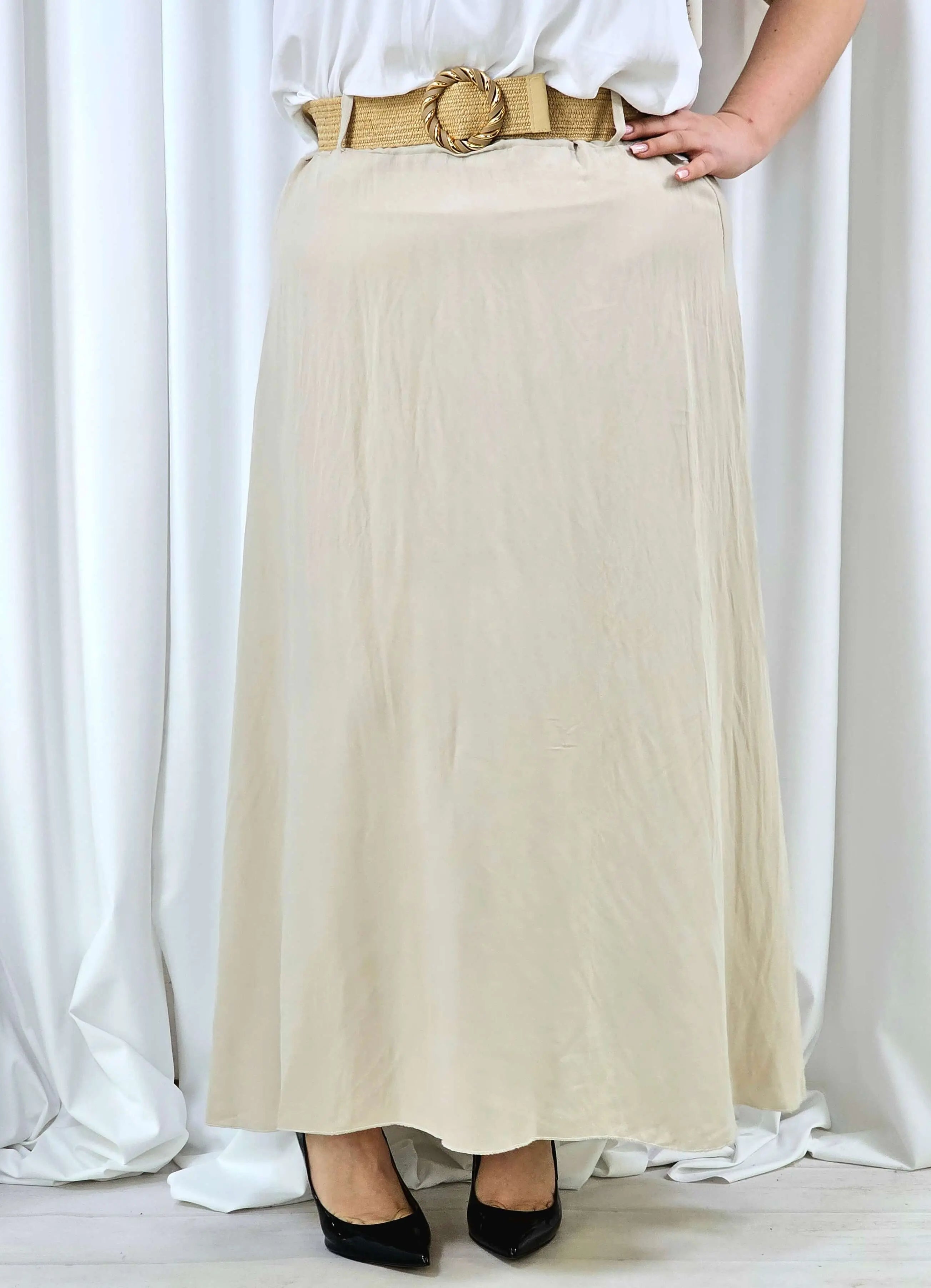 Elegancka i wygodna spódnica midi- kilka kolorów Stylowa XL
