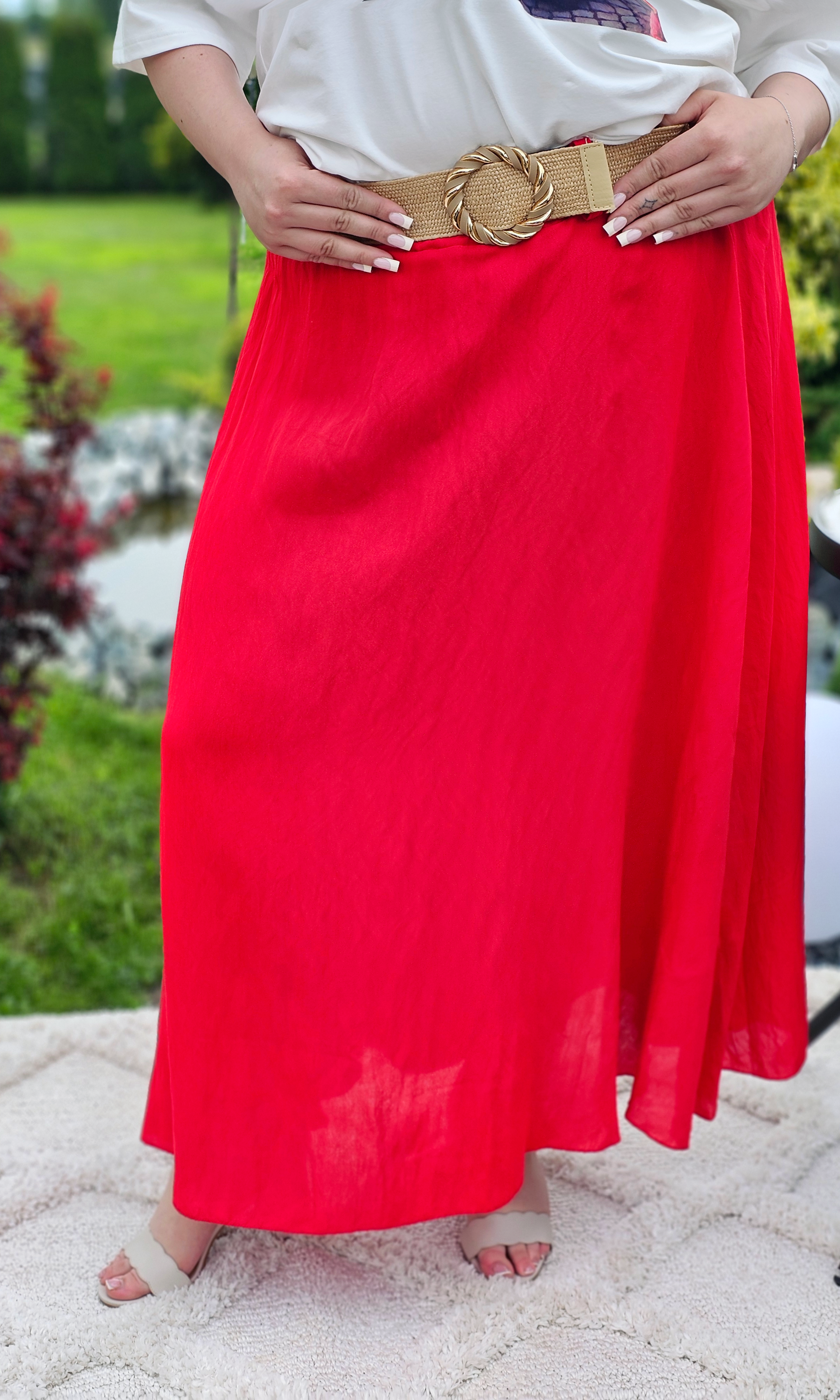 Elegancka i wygodna spódnica midi- kilka kolorów Stylowa XL