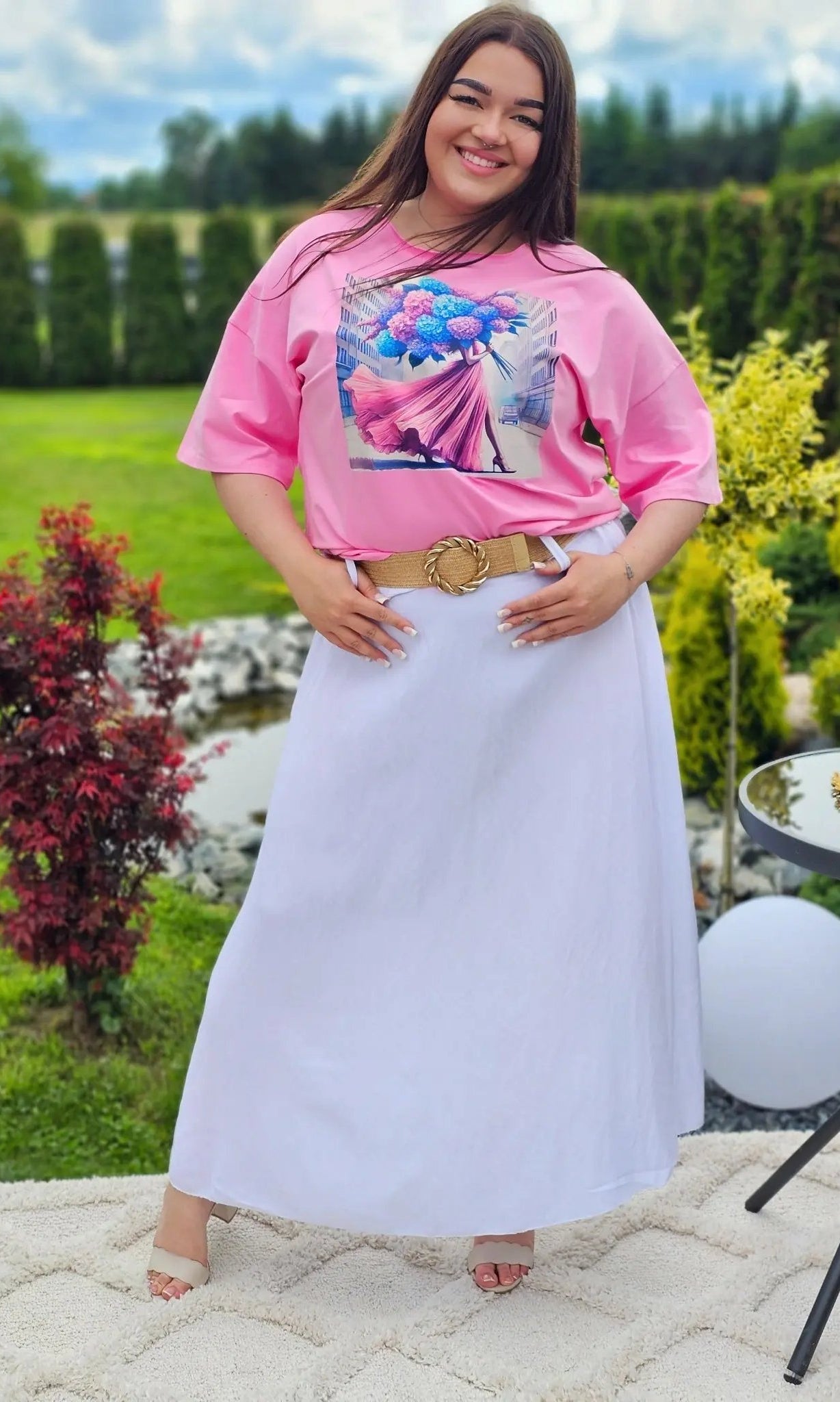 Elegancka i wygodna spódnica midi- kilka kolorów Stylowa XL