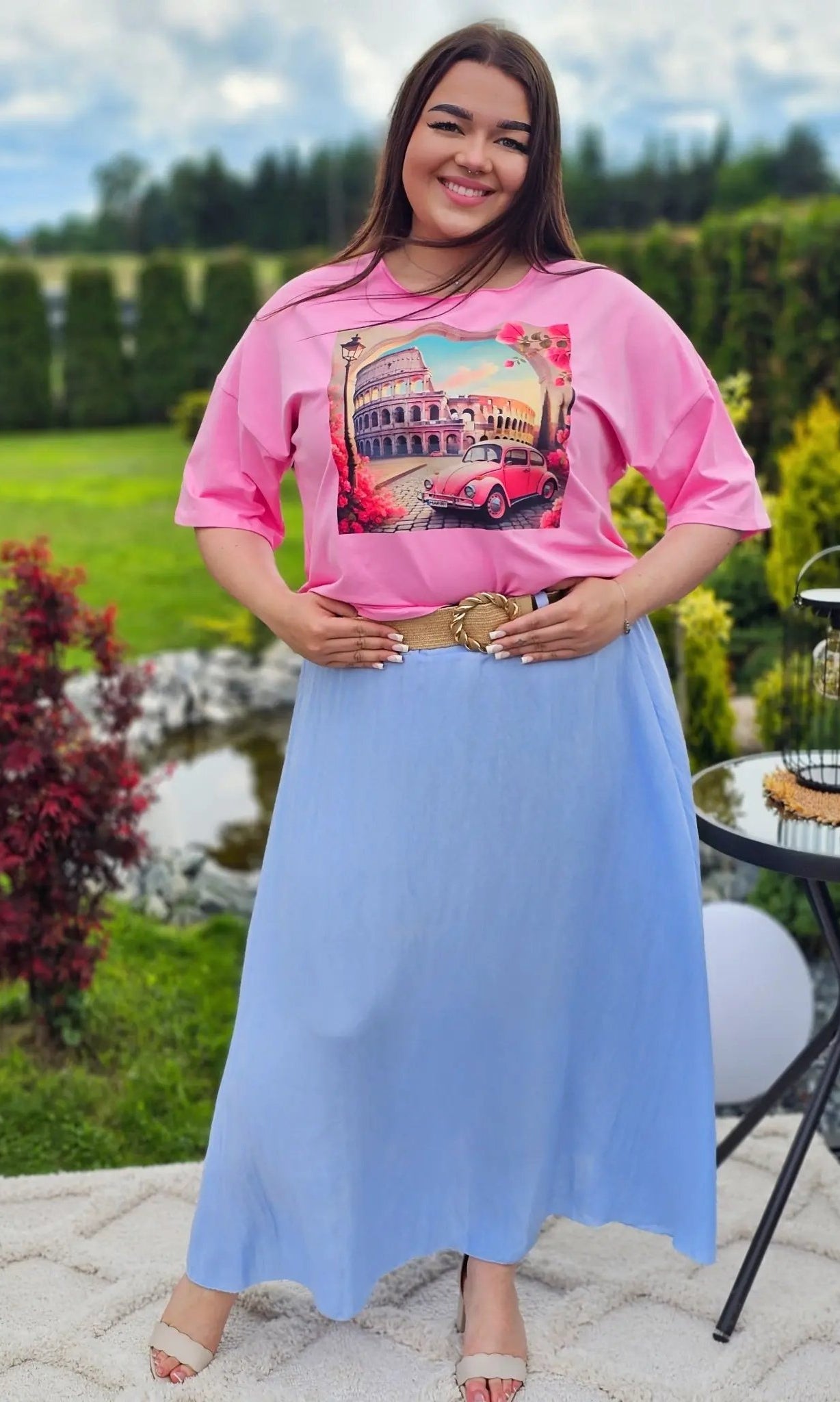 Elegancka i wygodna spódnica midi- kilka kolorów Stylowa XL