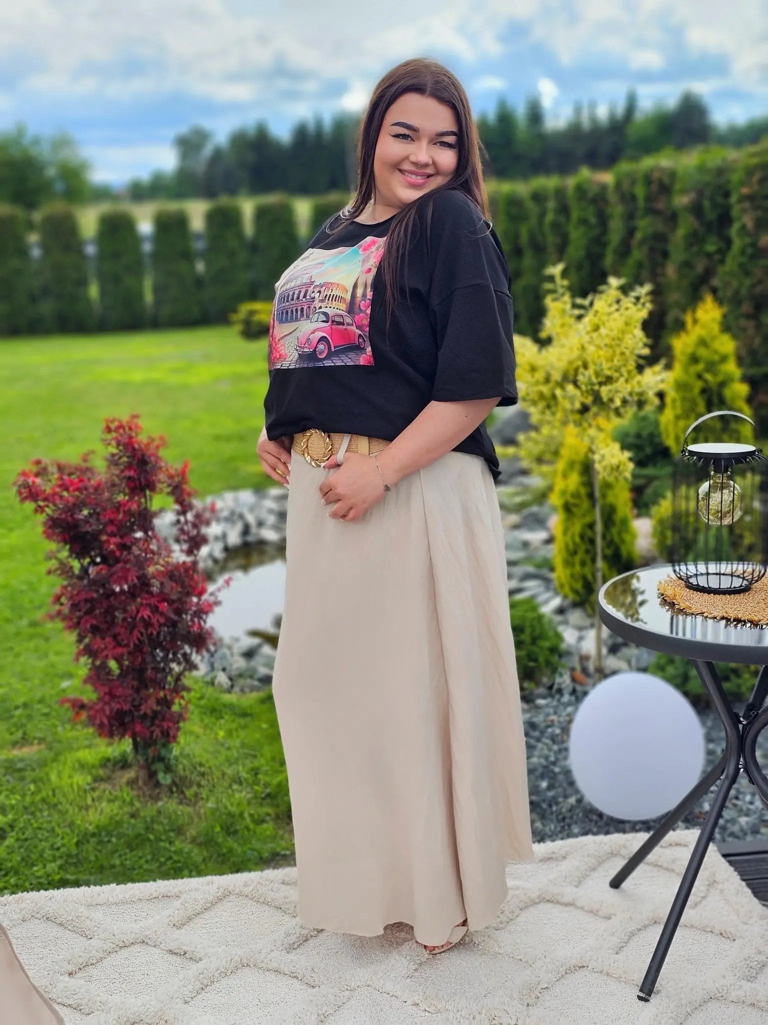 Elegancka i wygodna spódnica midi- kilka kolorów Stylowa XL