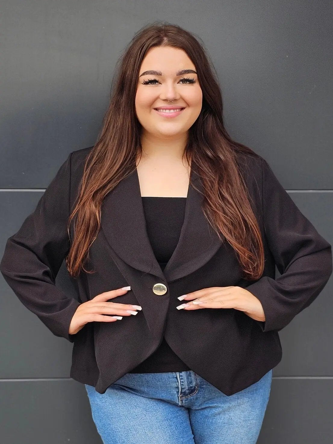 Elegancka marynarka plus size Stylowa XL