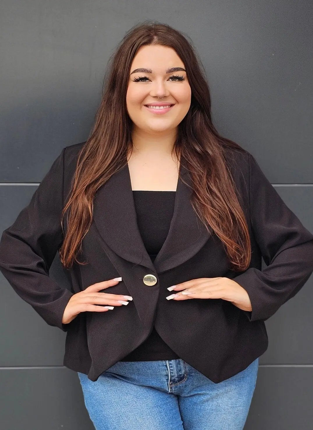 Elegancka marynarka plus size Stylowa XL