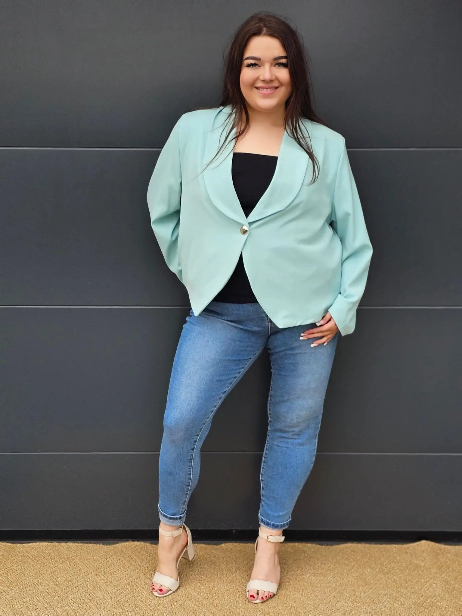 Elegancka marynarka plus size Stylowa XL