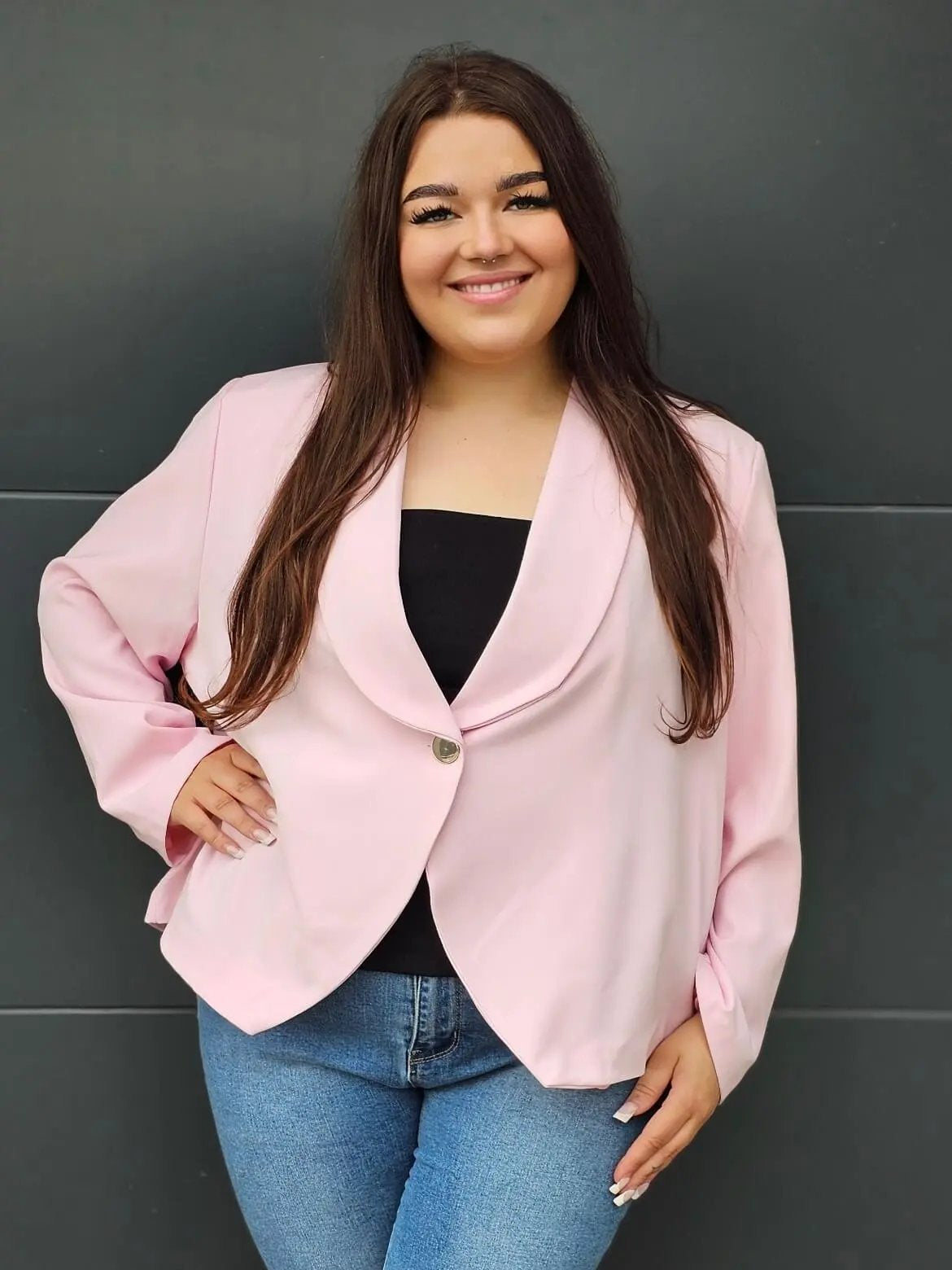 Elegancka marynarka plus size Stylowa XL