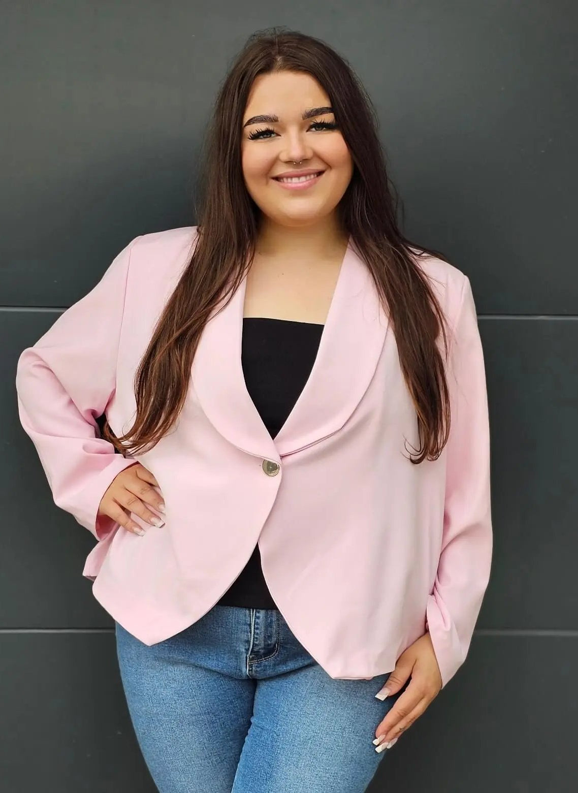 Elegancka marynarka plus size Stylowa XL