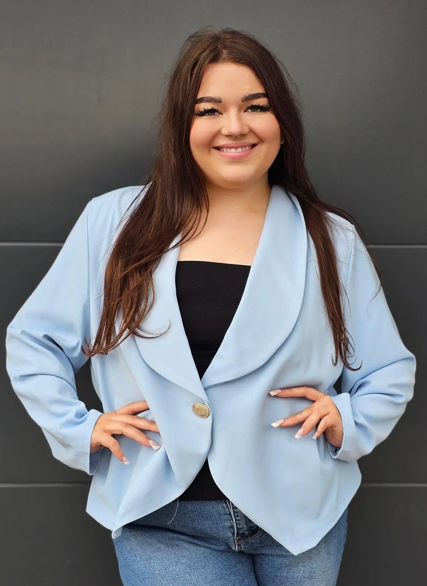 Elegancka marynarka plus size Stylowa XL