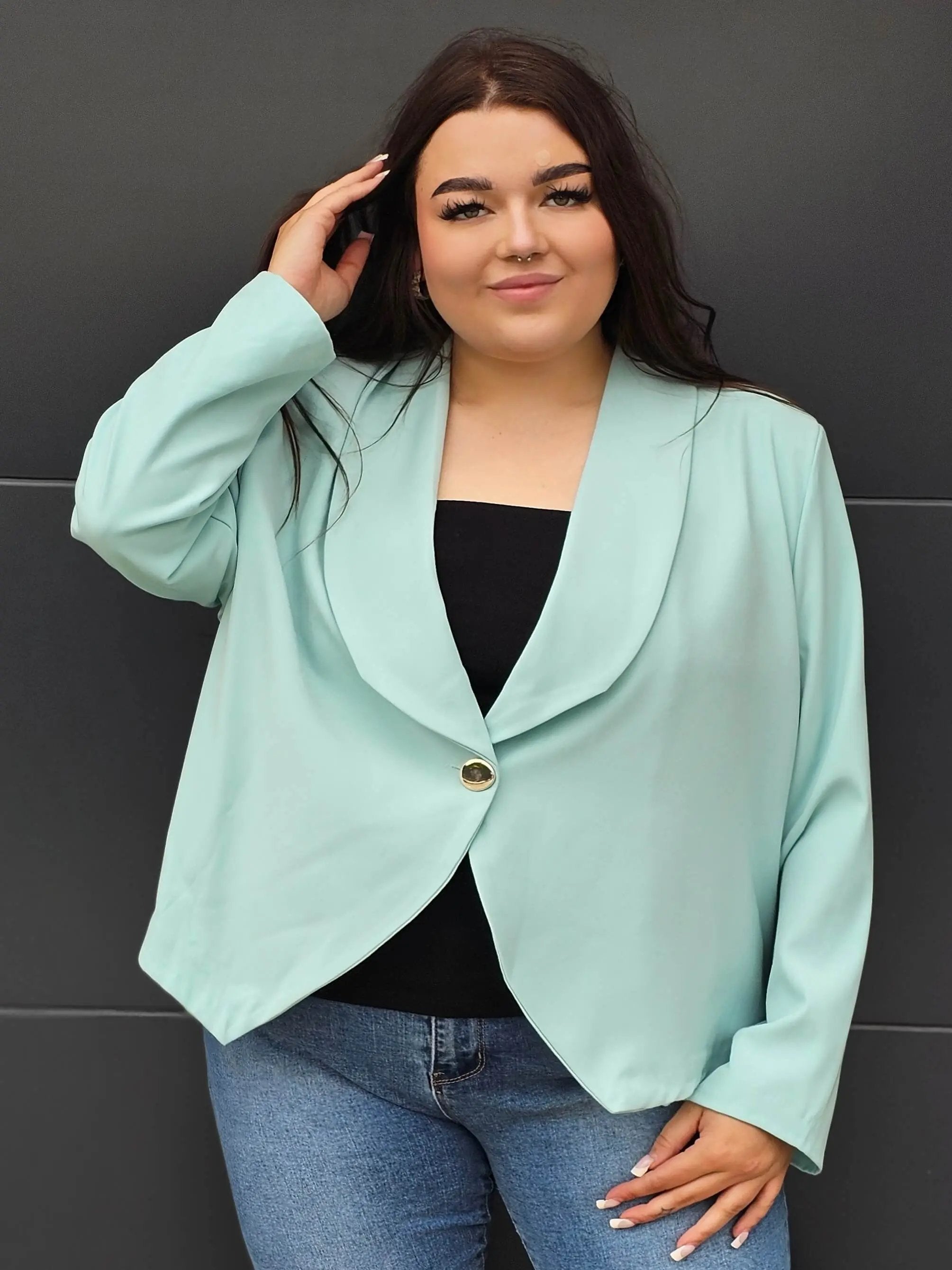 Elegancka marynarka plus size Stylowa XL