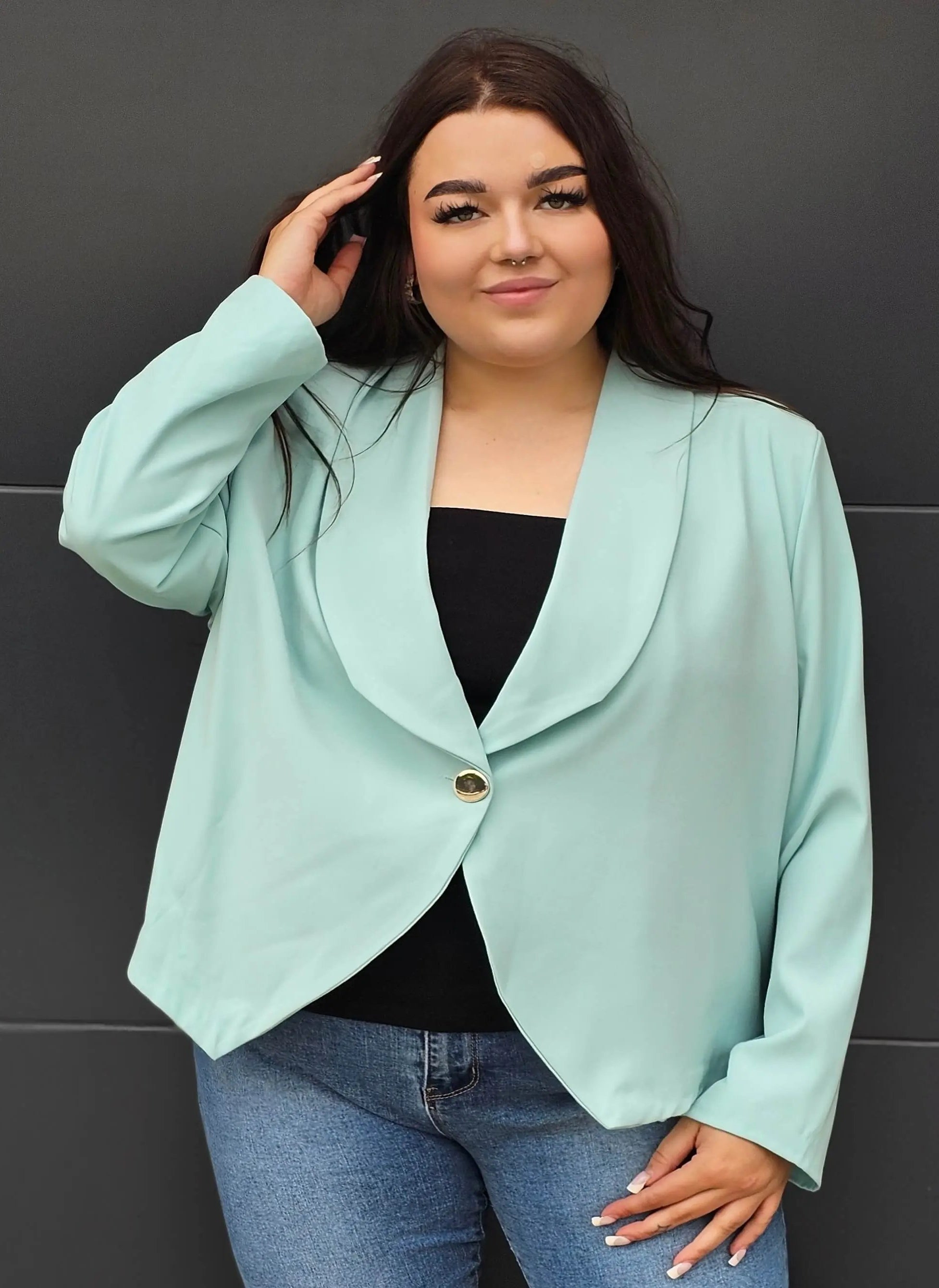 Elegancka marynarka plus size Stylowa XL