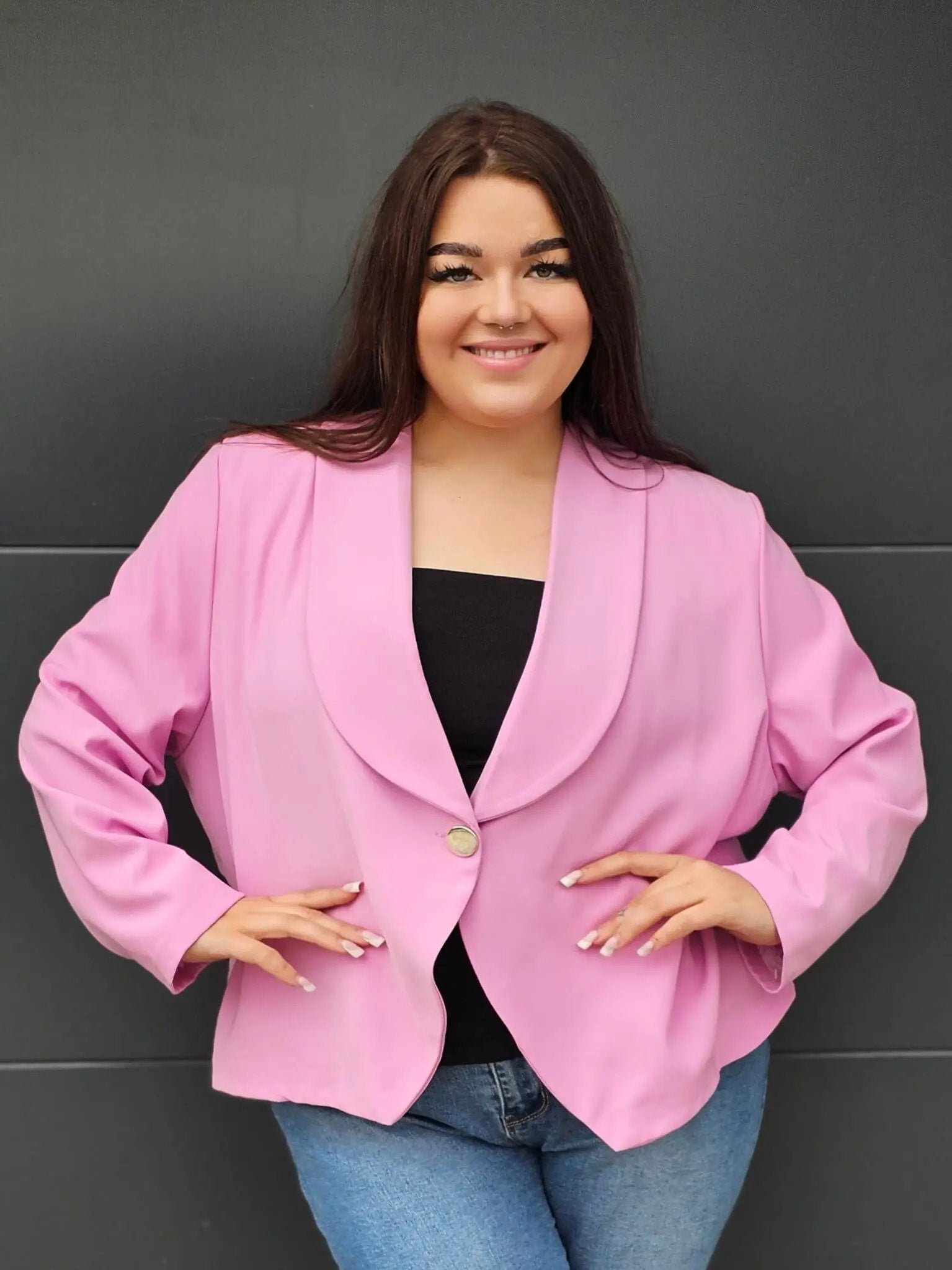 Elegancka marynarka plus size Stylowa XL