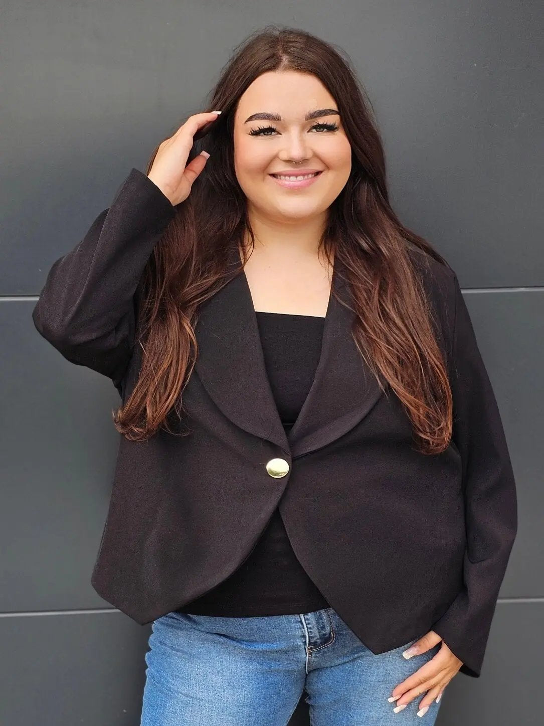 Elegancka marynarka plus size Stylowa XL