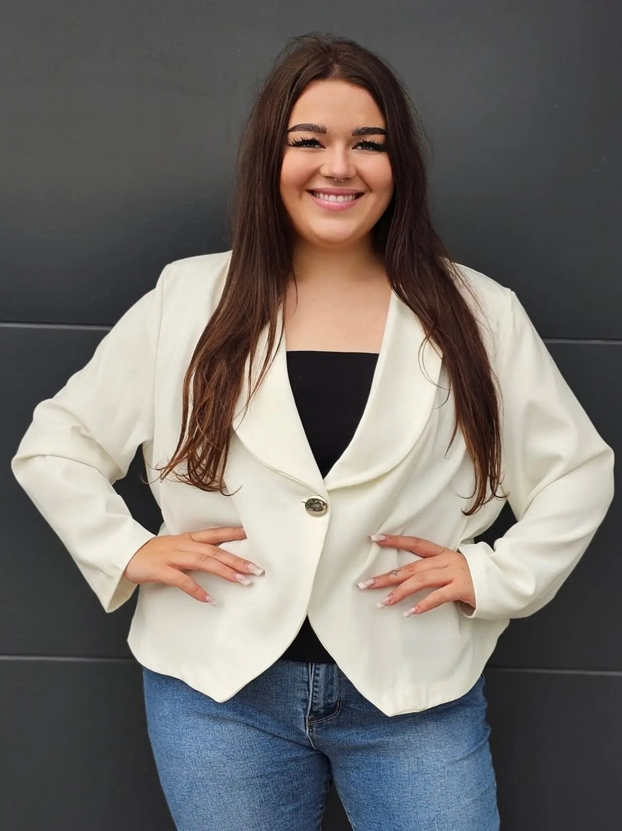 Elegancka marynarka plus size Stylowa XL