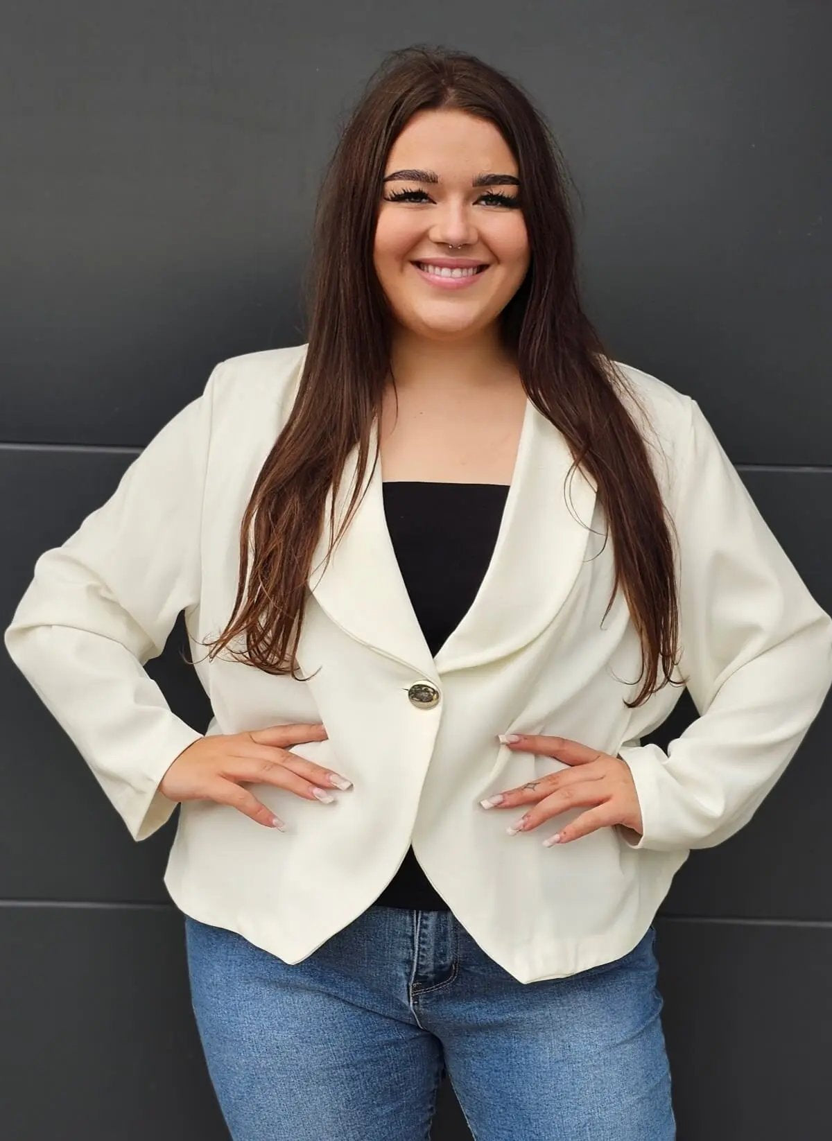 Elegancka marynarka plus size Stylowa XL