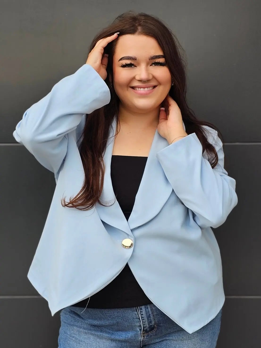 Elegancka marynarka plus size Stylowa XL