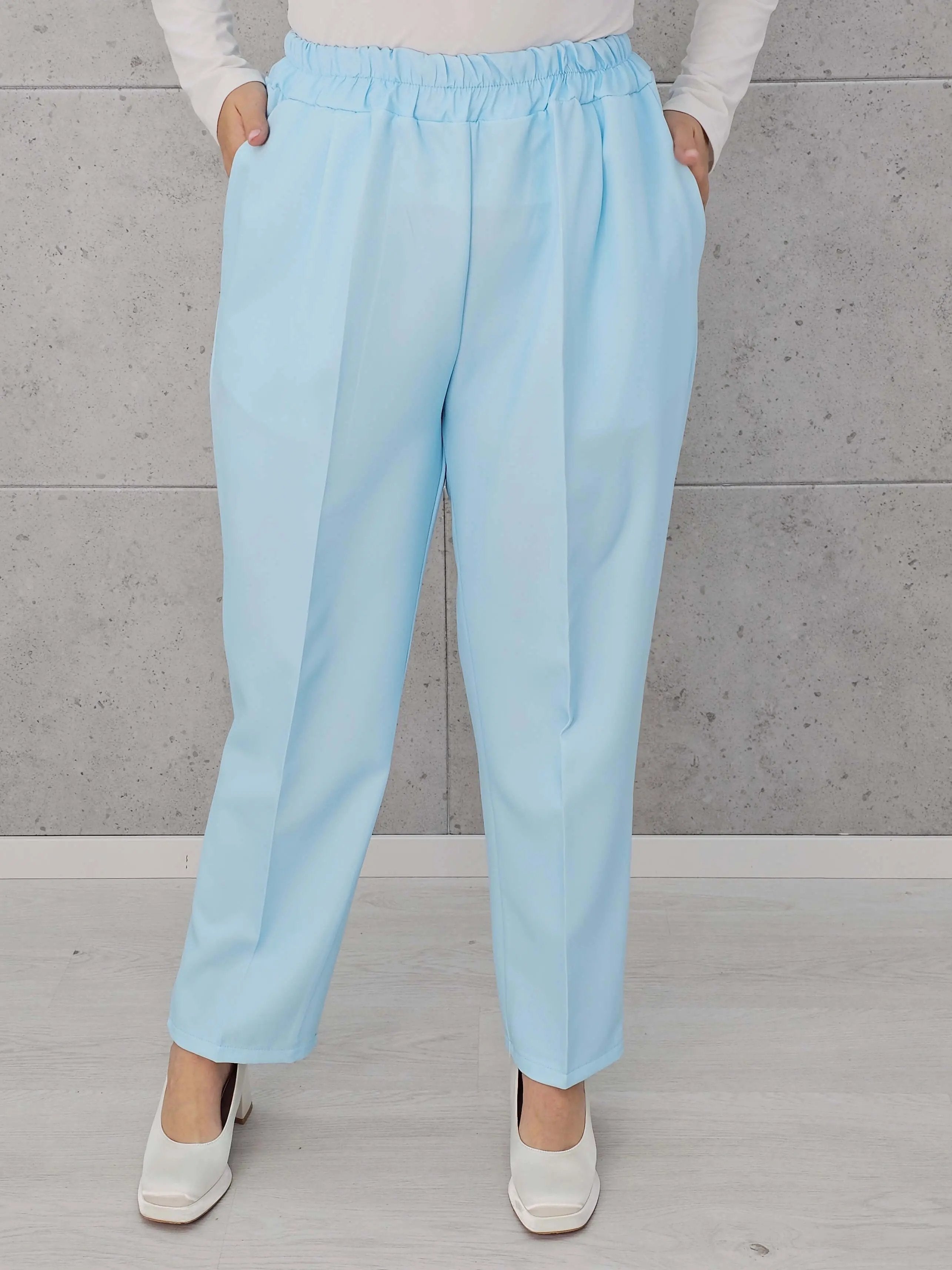 Eleganckie spodnie z gumką w pasie Stylowa XL