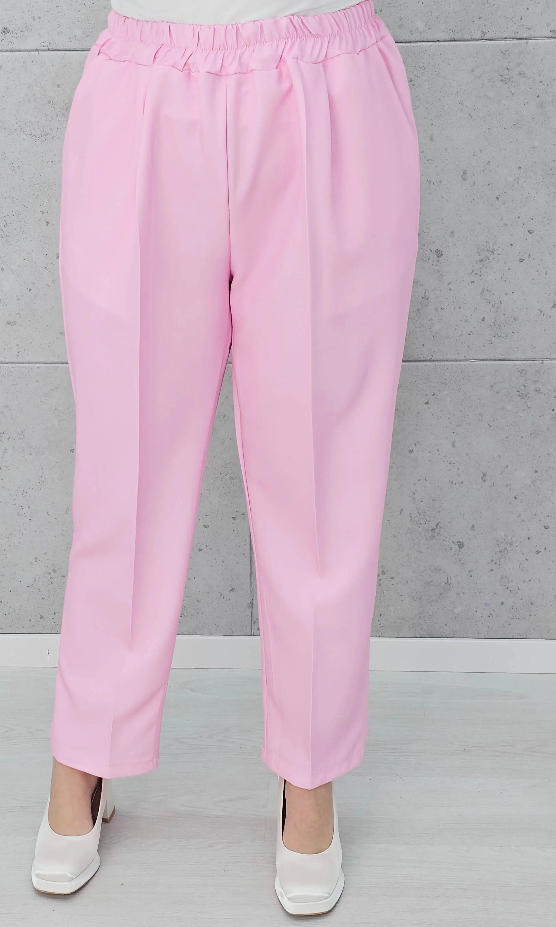 Eleganckie spodnie z gumką w pasie Stylowa XL