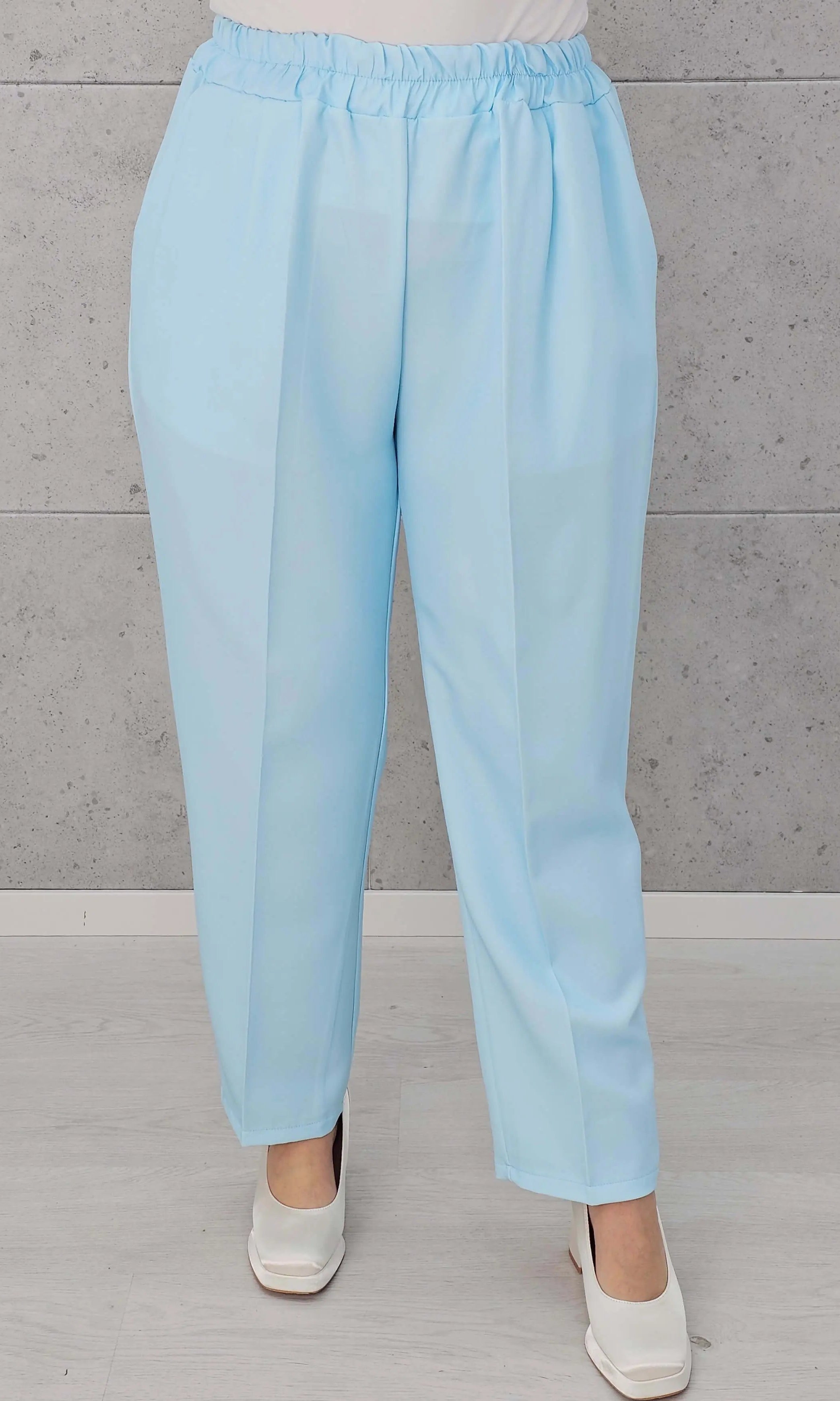 Eleganckie spodnie z gumką w pasie Stylowa XL