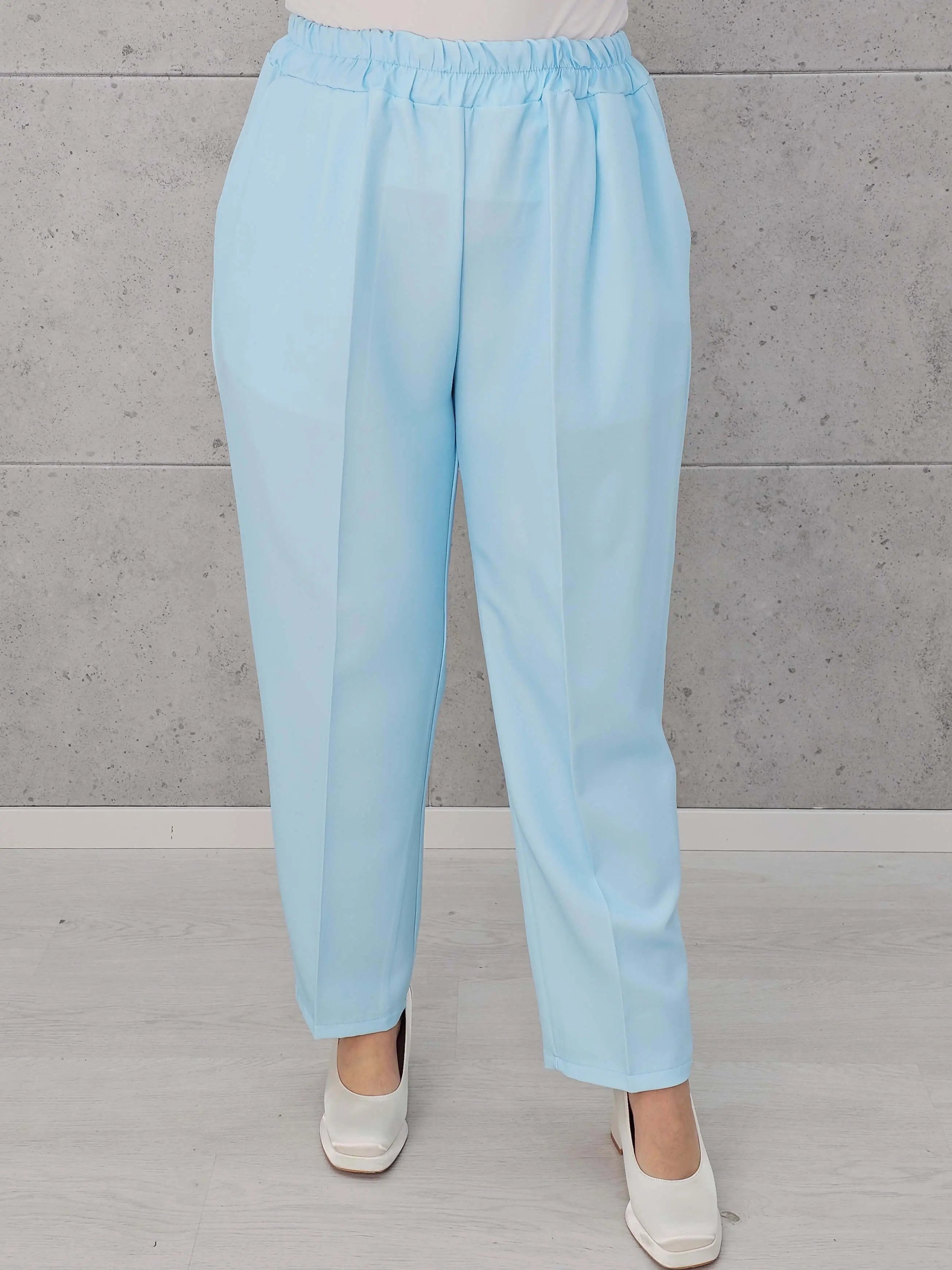 Eleganckie spodnie z gumką w pasie Stylowa XL