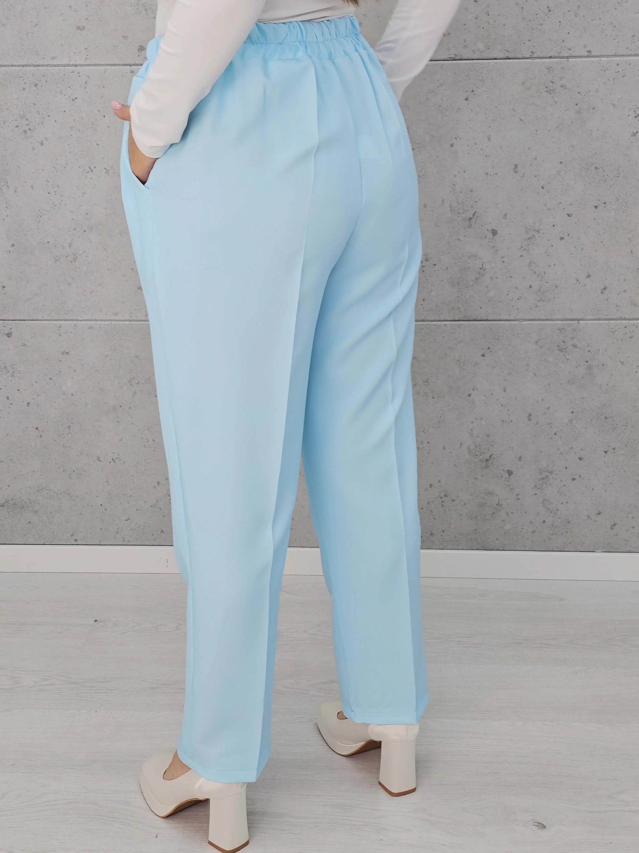 Eleganckie spodnie z gumką w pasie Stylowa XL