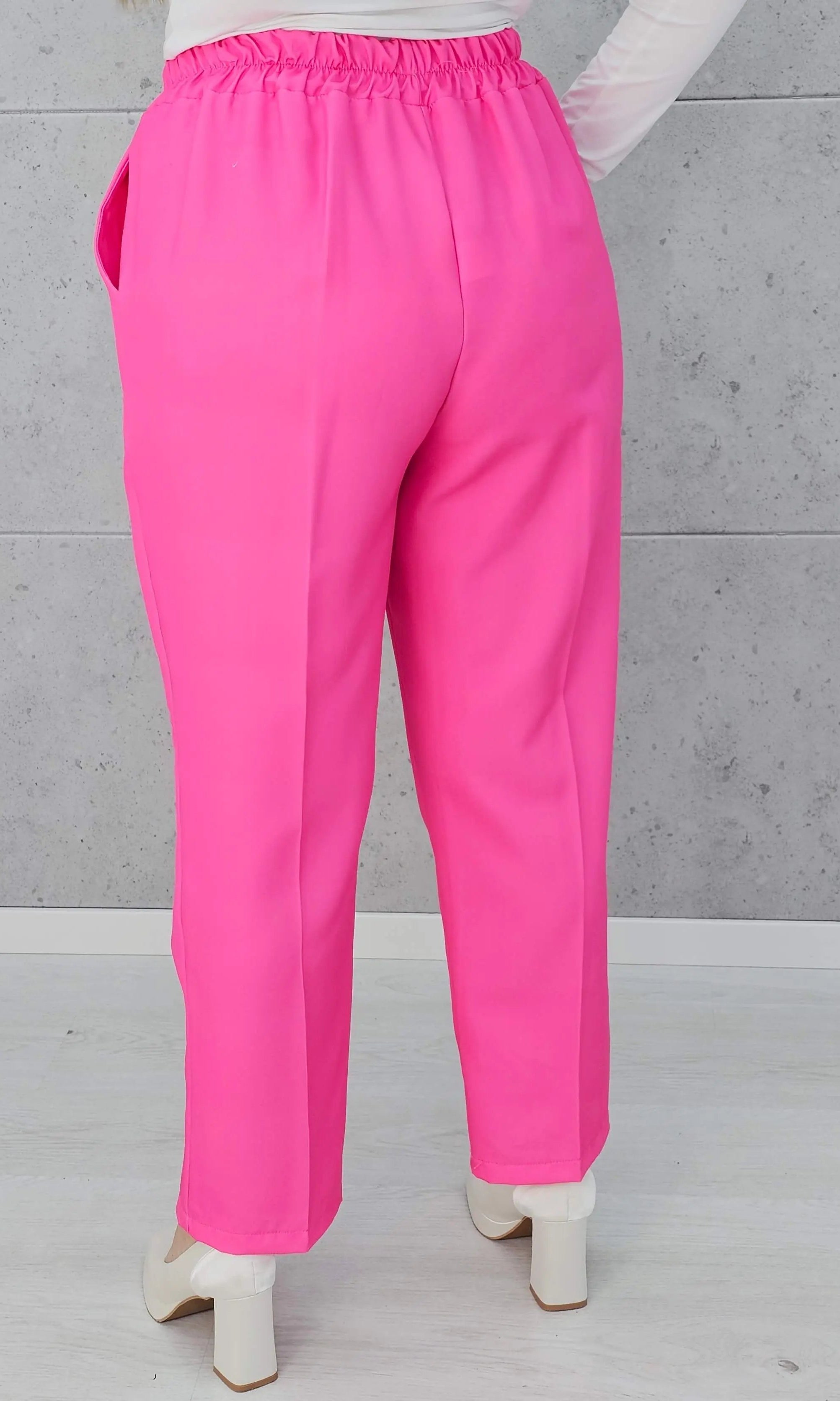 Eleganckie spodnie z gumką w pasie Stylowa XL