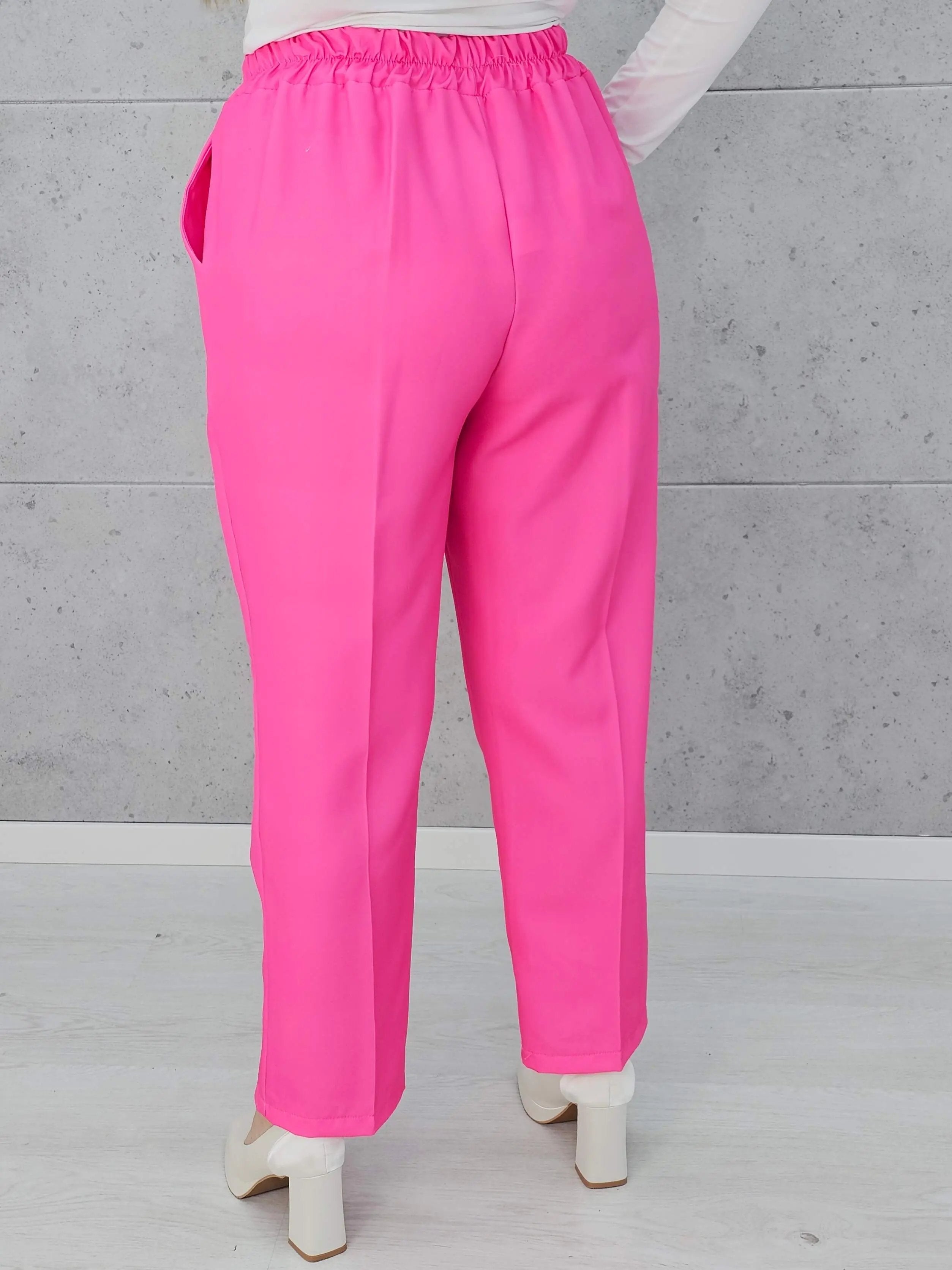 Eleganckie spodnie z gumką w pasie Stylowa XL