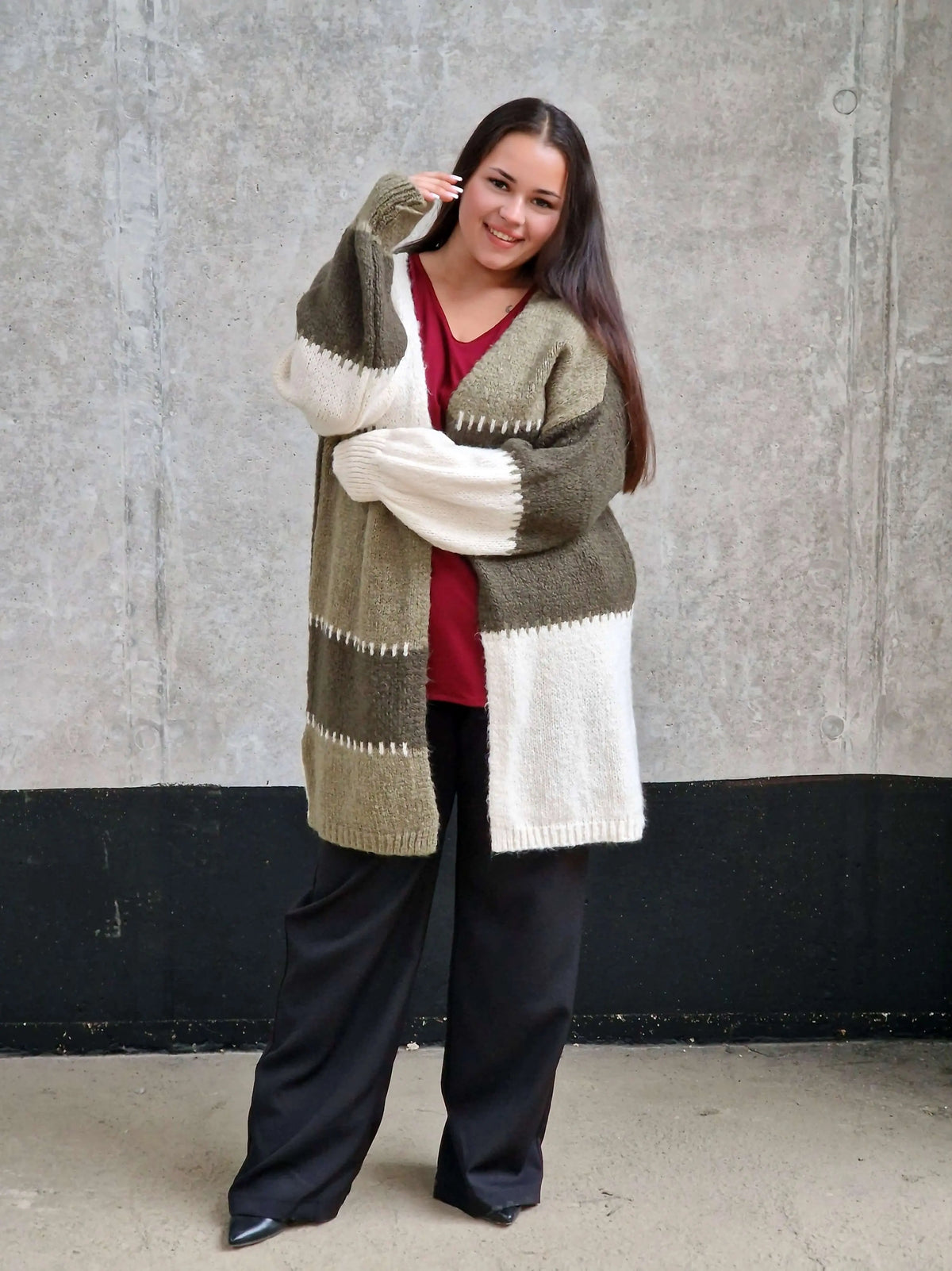 Kardigan oversize plus size Stylowa XL