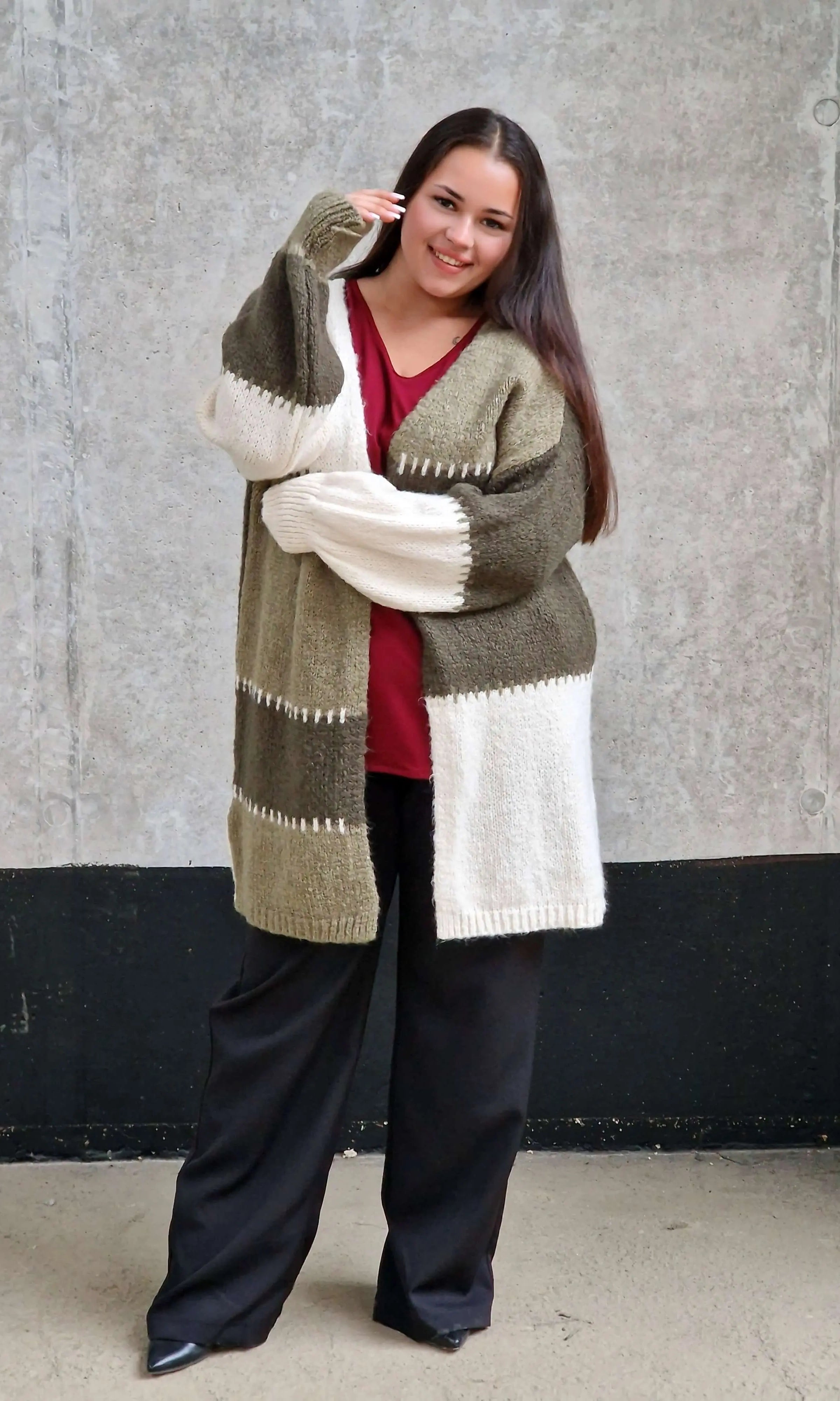 Kardigan oversize plus size Stylowa XL