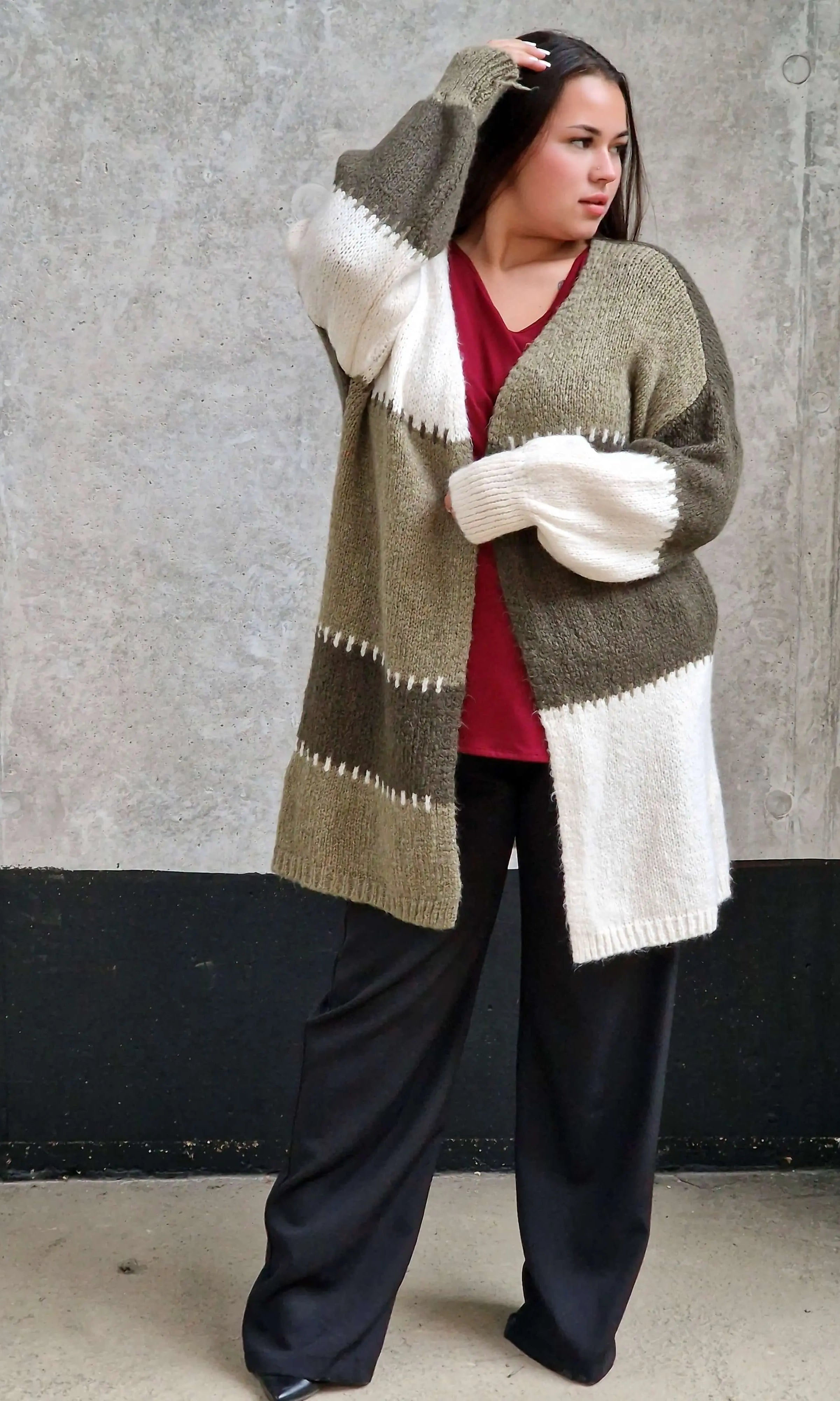 Kardigan oversize plus size Stylowa XL