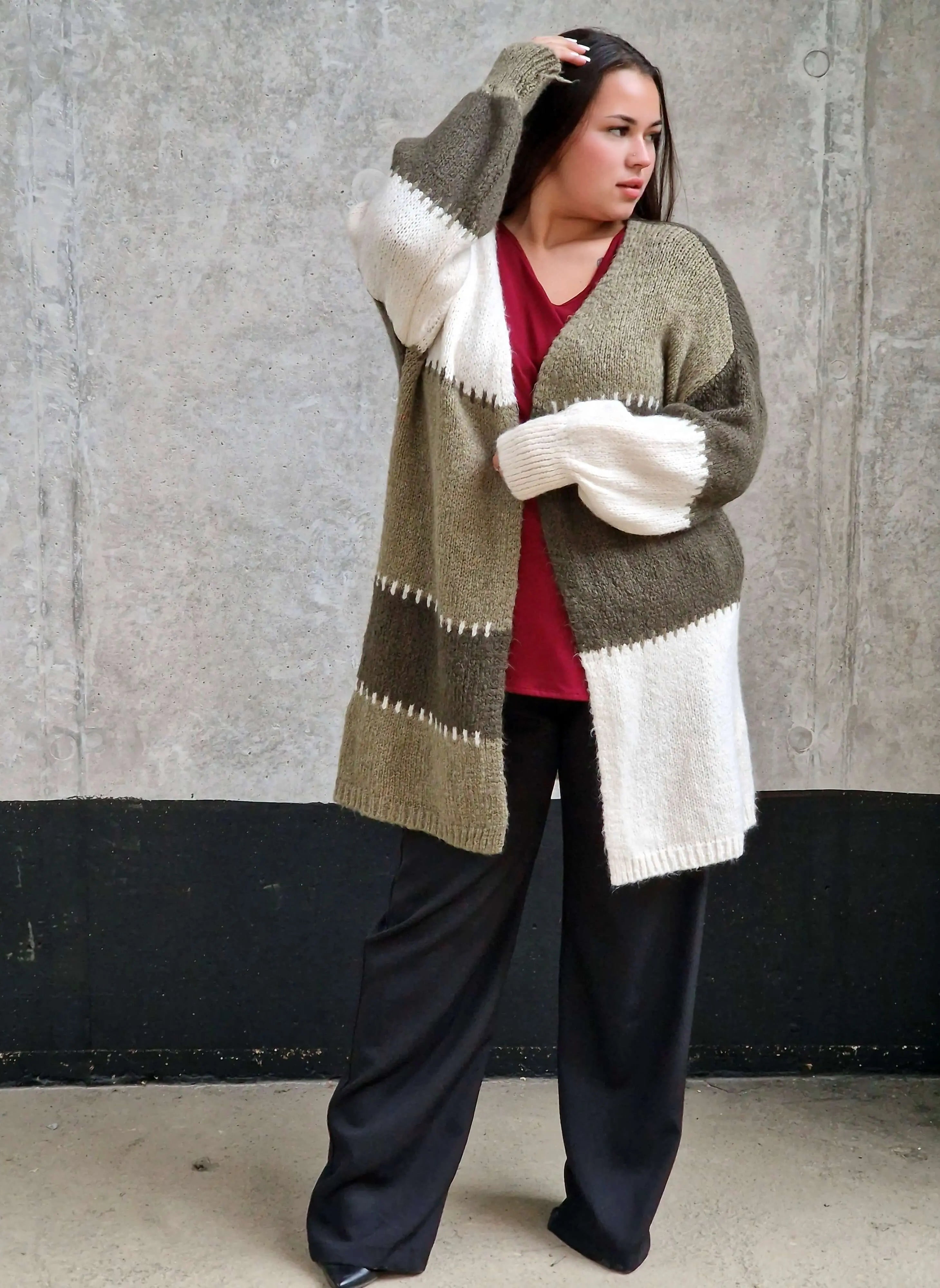 Kardigan oversize plus size Stylowa XL