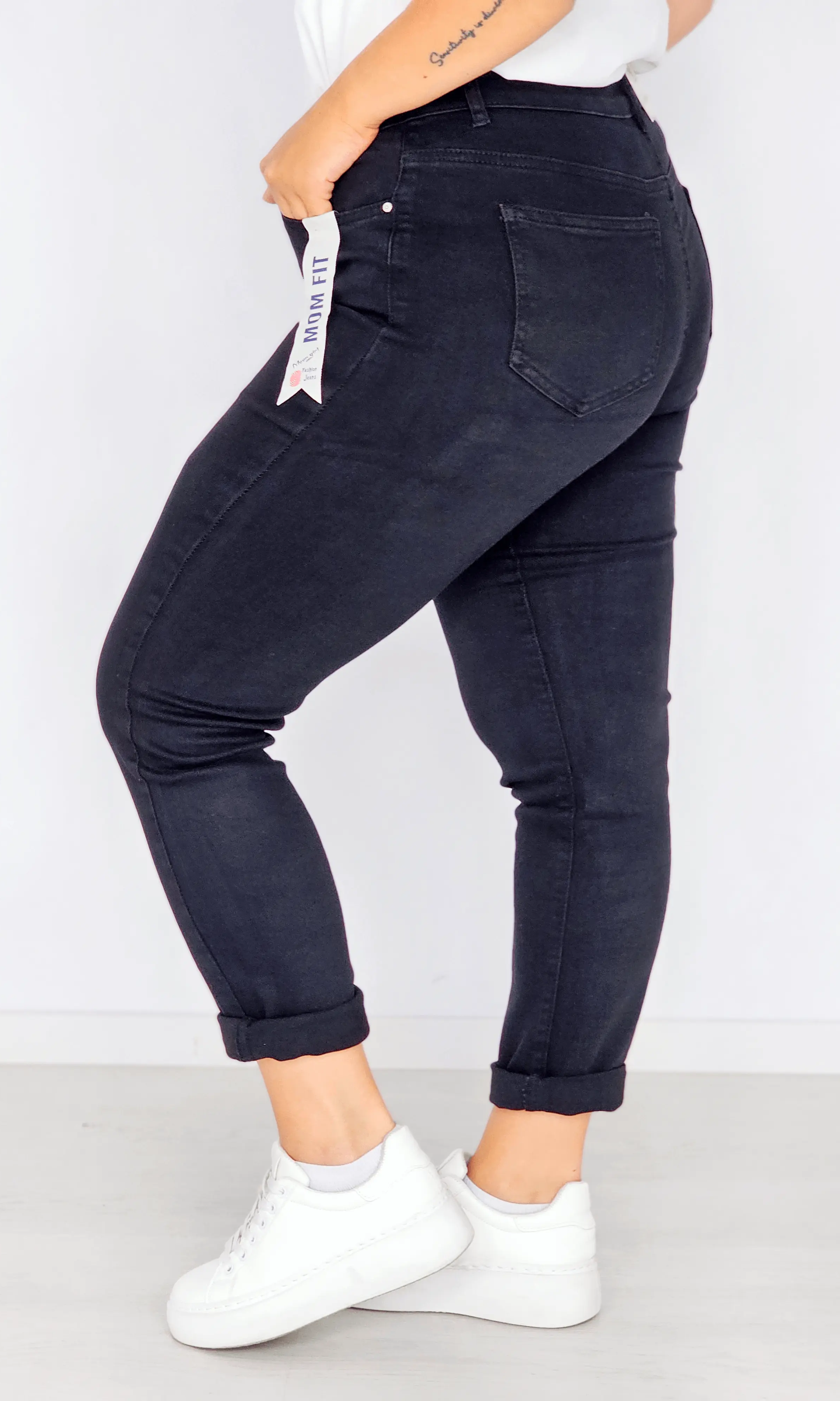 Klasyczne czarne jeansy Stylowa XL