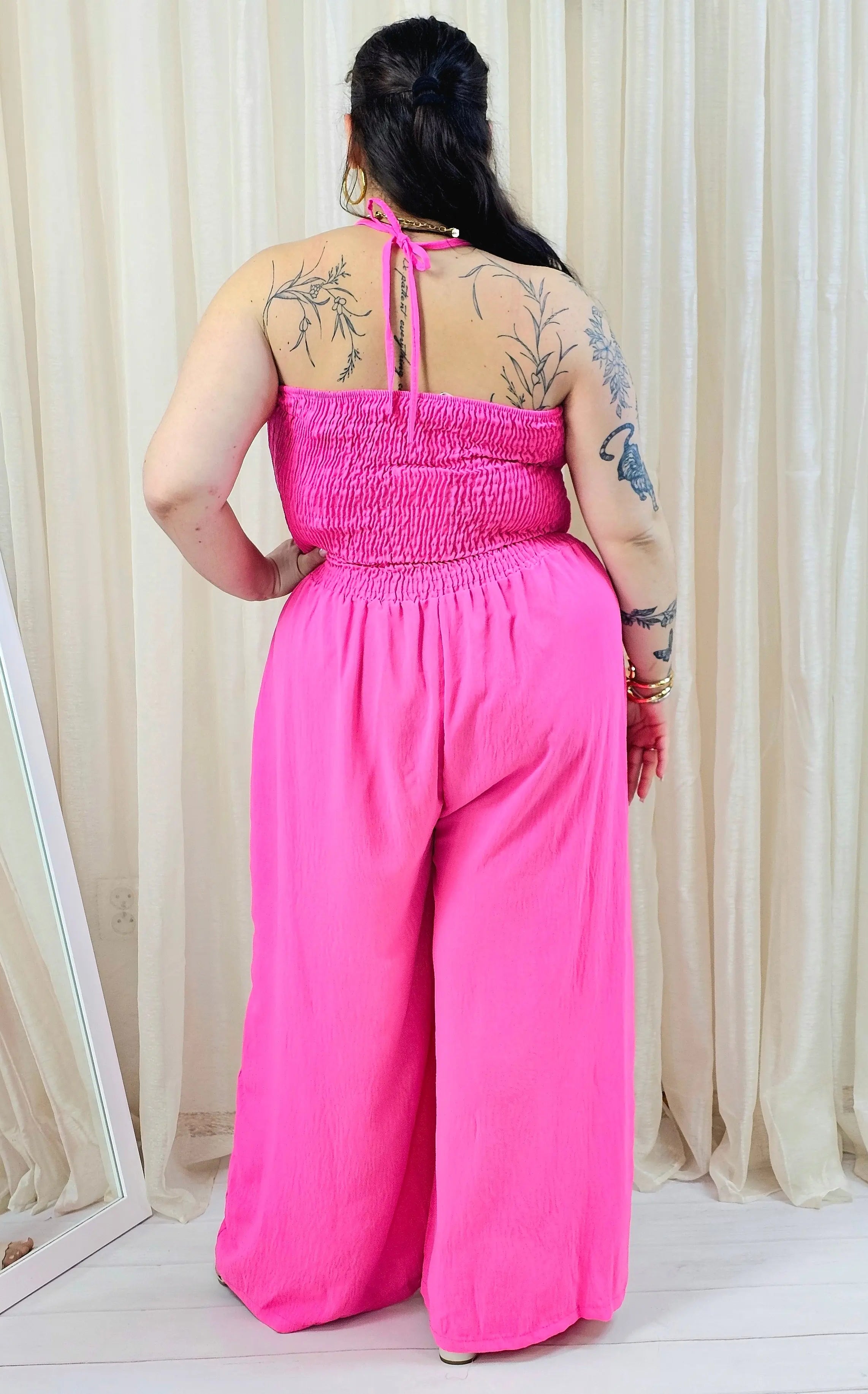 Kombinezon plus size z marszczeniem – wyrazista moda plus size Stylowa XL