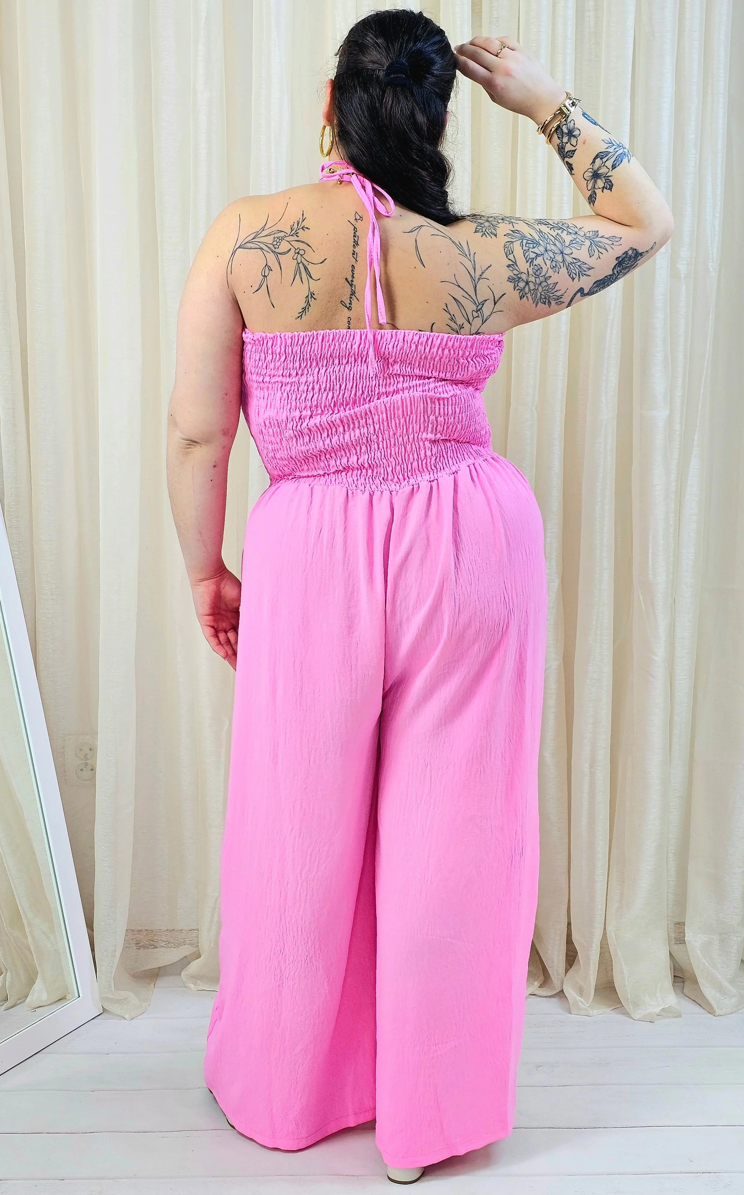 Kombinezon plus size z marszczeniem – wyrazista moda plus size Stylowa XL