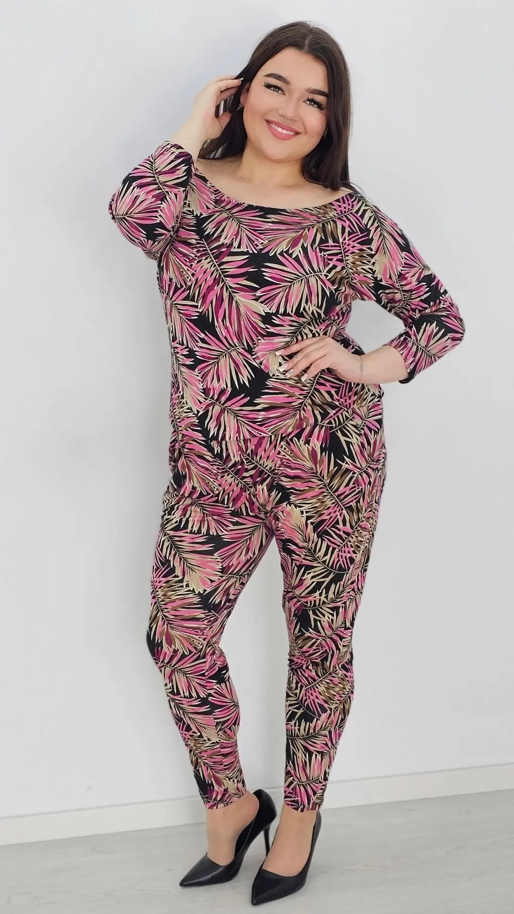 Kombinezon z wzorem po całości Stylowa XL