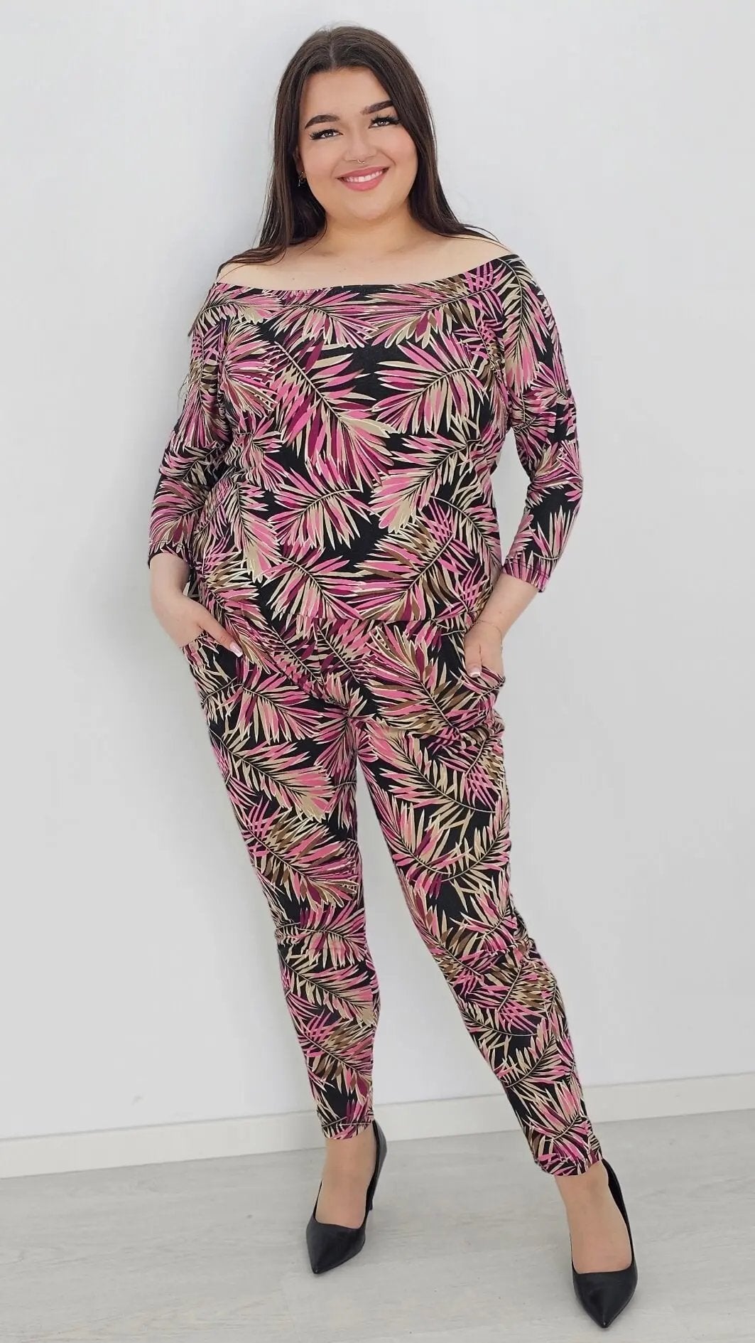 Kombinezon z wzorem po całości Stylowa XL